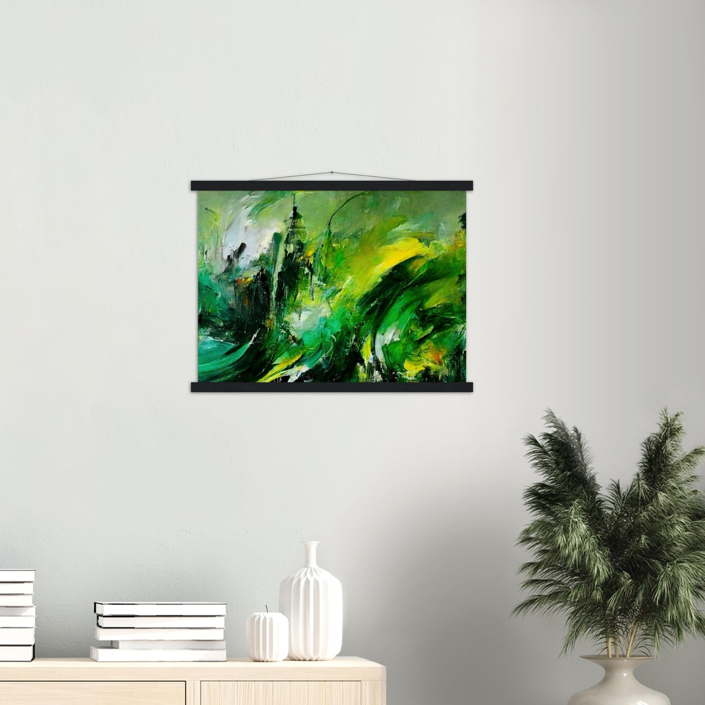 Poster mit Leisten (Holz) - „Revenge of Nature“ - The Capitol - Washington D.C. - Ölgemälde - Capitol - Abstract - USA - Planet - Fineart - Green Sea - Wandkunst - Holzrahmen - Poster with frame - Abstract Green - artwork - art brand - printed cup personalized - Holzleisten - pixelboys - Kunstdrucke - wandbilder - wall art - Kunst auf Tassen  - Office Poster - Gastrotassen - Wanddekoration - Fineart  - Colorfull - Dynamic - Acrylkunst - Geschenkidee - Office Poster - Acryldruck - Abstrakte Kunst -