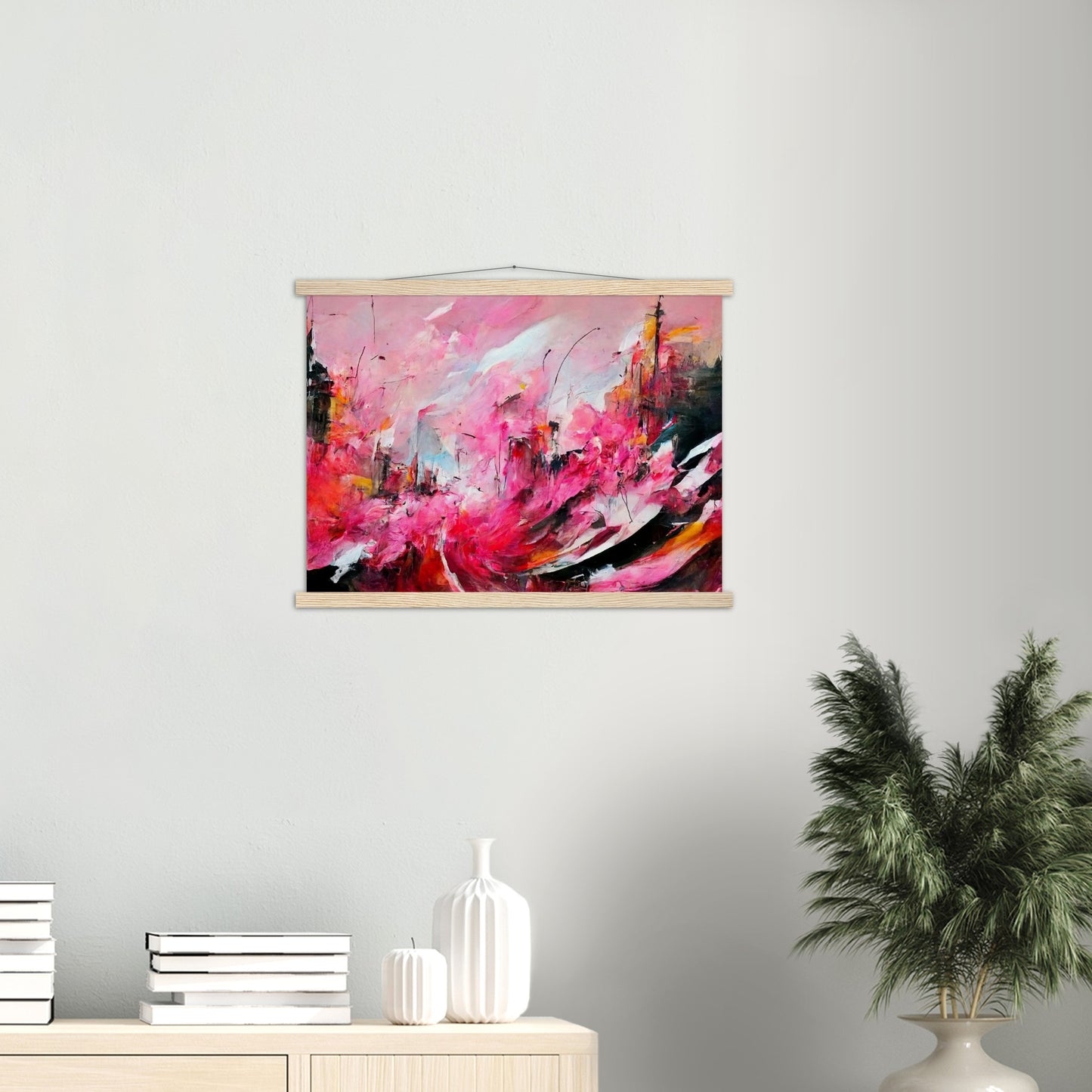 Poster mit Leisten (Holz) in Museumsqualität - Spring in Saint-Rémy - France - Frühling - France - de-Provence - Ölgemälde - Abstract -  Art de France - Posterleisten - Fineart - Posterrahmen  - Wandkunst - Holzrahmen - Poster with frame - Abstract Pink - artwork - art brand - printed cup personalized - Holzleisten - pixelboys - Kunstdrucke - wandbilder - wall art - Kunst auf Tassen  - Office Poster - Gastrotassen - Wanddekoration - Acrylkunst - Geschenkidee - Office Poster - Acryldruck - Abstrakte Kunst -