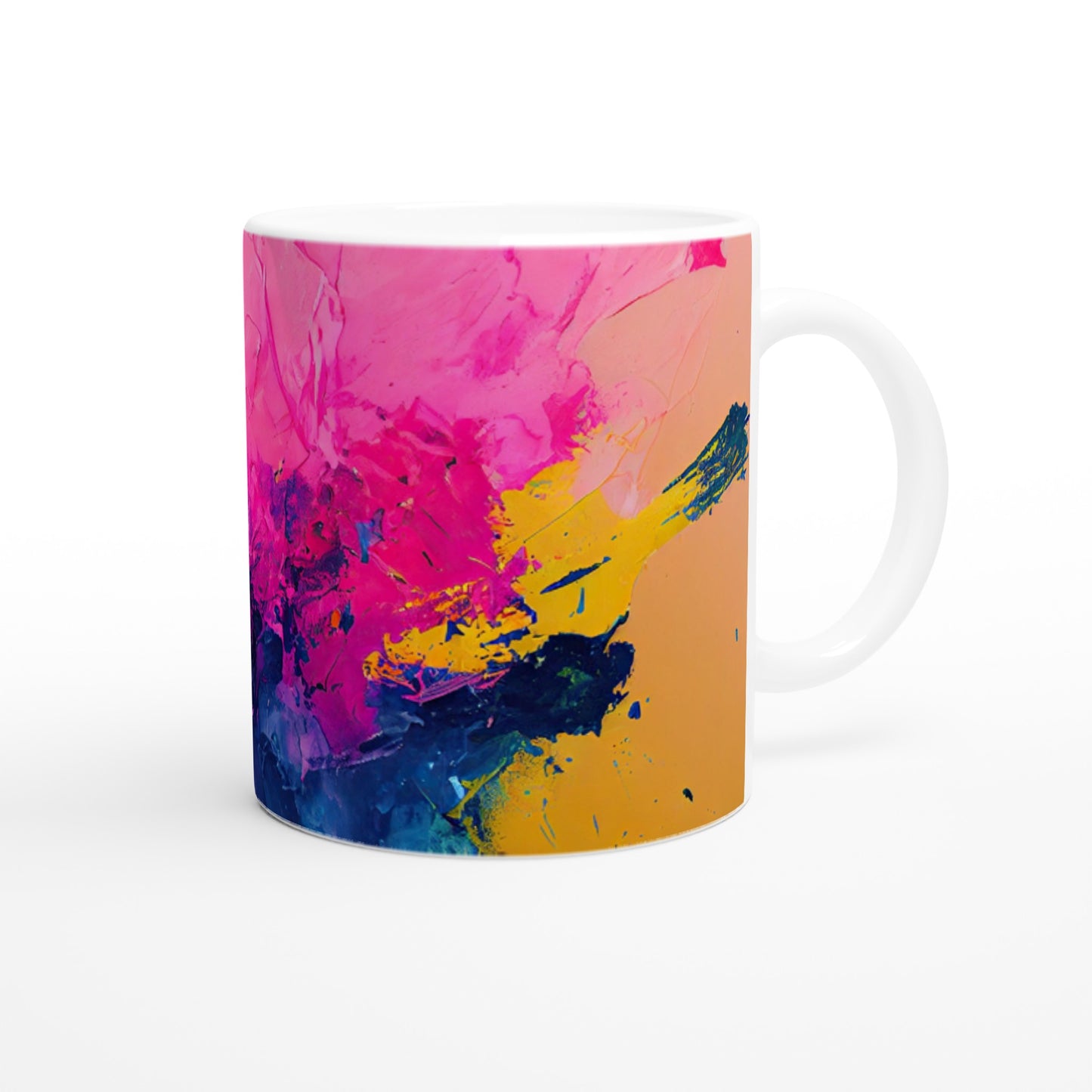 Sammeltasse (bedruckt) mit Kunst in Museumsqualität - Color Splash - Cubism of Art - Fineart - bunt - Wandkunst - Colorfull - Poster with frame - Abstract Blue Kollektion - artwork - art brand - printed cup personalized - pixelboys - Kunstdrucke - wandbilder - wall art - Kunst auf Tassen - vintage art - Office Poster - Gastrotassen - Wanddekoration - Geschenkidee  - political peace - Baloon - Geschenkidee - Acrylkunst - Geschenkidee - Office Poster - Acryldruck - Abstrakte Kunst