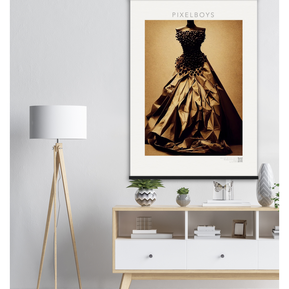 Poster mit Rahmen "Art Du Café" - Hot Fashion - No. 2 - "Isabella" - Kaffebohnen Liebe ♡ - Amore ♡ - Pizza Pasta Love - Kaffe Liebe ♡- Künstler: "The Unknown Artist Nb-517" - Kunstdruck - Wandbild - Poster - Pixelboys - Atelier - Mailand - Rom - Neapel - Turin - Palermo - Catania - Florenz - Genua - Bologna - Bari -