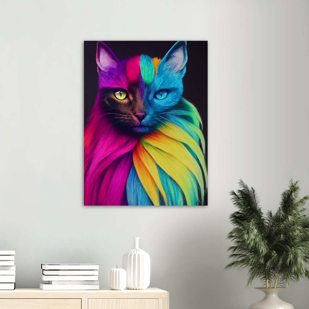 Poster - Mit edler Regenbogenkatze "Bella"