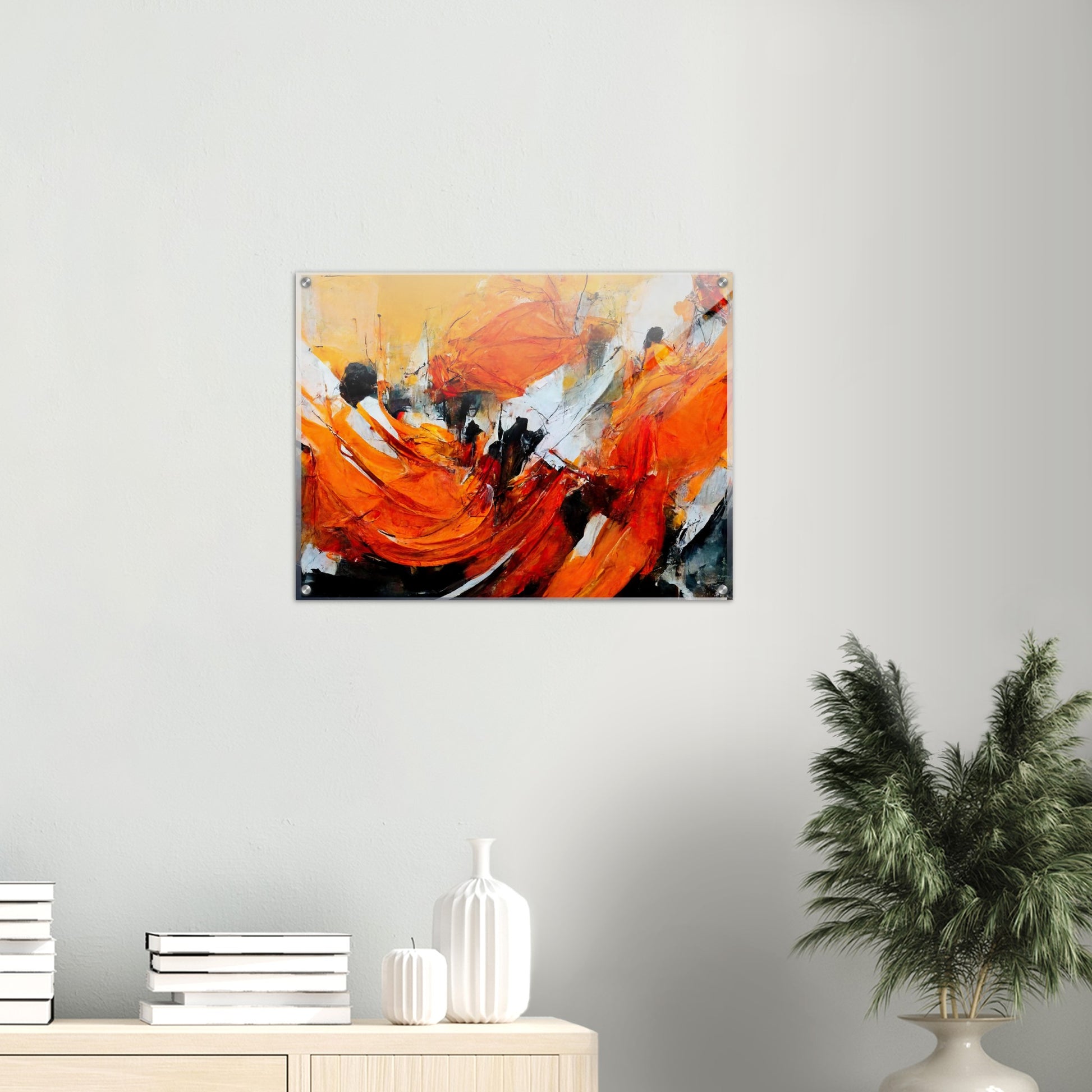 Acrylbild auf Glas - „Strolling in Amsterdam“ - Orange Pain - autumn - Ölgemälde - Abstract - Dutch Art - Abstract - Fineart - Herbstsonne - Wandkunst - Holzrahmen - Poster with frame - Abstract Orange - artwork - art brand - printed cup personalized - Holzleisten - pixelboys - Kunstdrucke - wandbilder - wall art - Kunst auf Tassen  - Office Poster - Gastrotassen - Wanddekoration - Fineart  - Colorfull - Dynamic - Acrylkunst - Geschenkidee - Office Poster - Acryldruck - Abstrakte Kunst -