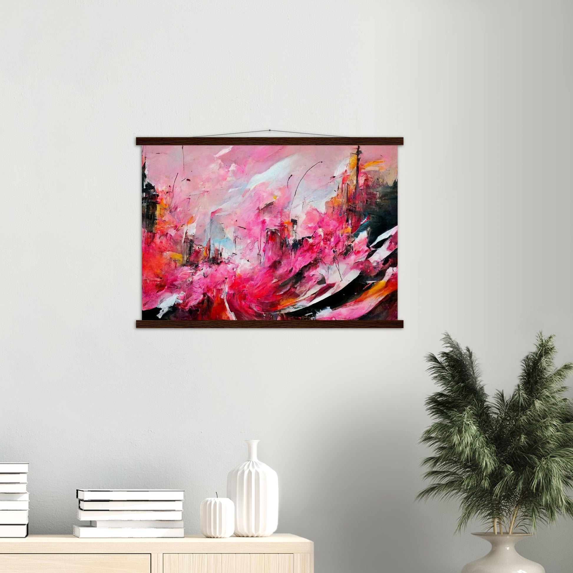 Poster mit Leisten (Holz) in Museumsqualität - Spring in Saint-Rémy - France - Frühling - France - de-Provence - Ölgemälde - Abstract -  Art de France - Posterleisten - Fineart - Posterrahmen  - Wandkunst - Holzrahmen - Poster with frame - Abstract Pink - artwork - art brand - printed cup personalized - Holzleisten - pixelboys - Kunstdrucke - wandbilder - wall art - Kunst auf Tassen  - Office Poster - Gastrotassen - Wanddekoration - Acrylkunst - Geschenkidee - Office Poster - Acryldruck - Abstrakte Kunst -