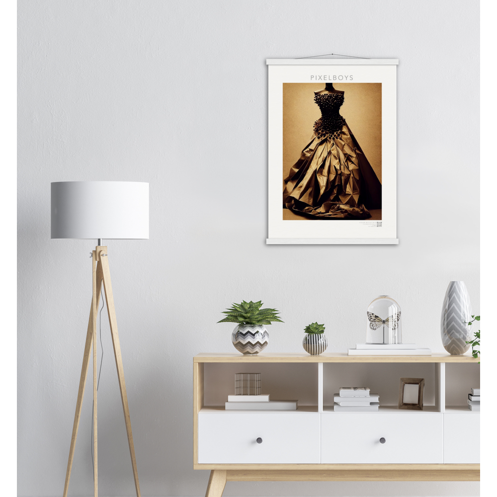 Poster mit Rahmen "Art Du Café" - Hot Fashion - No. 2 - "Isabella" - Kaffebohnen Liebe ♡ - Amore ♡ - Pizza Pasta Love - Kaffe Liebe ♡- Künstler: "The Unknown Artist Nb-517" - Kunstdruck - Wandbild - Poster - Pixelboys - Atelier - Mailand - Rom - Neapel - Turin - Palermo - Catania - Florenz - Genua - Bologna - Bari -