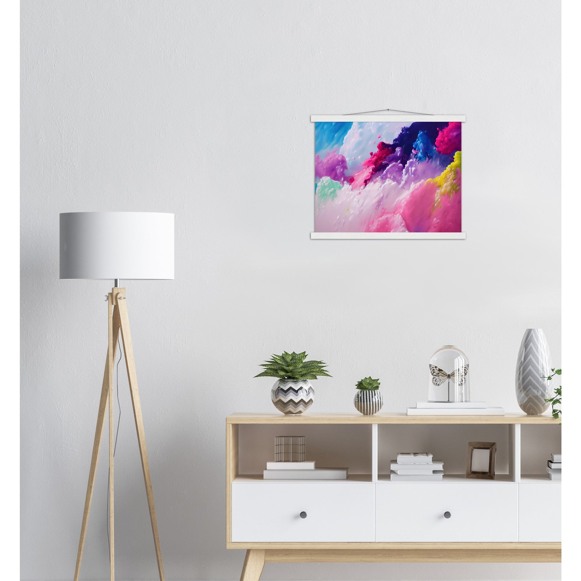 Poster mit Holzleisten - in Museumsqualität - Candy floss - Süßigkeiten - Kindheit - Cubism - Holzleisten - Fineart - Zuckerwatte - Wandkunst - Poster with frame - Abstract Kollektion - artwork - art brand - printed cup personalized - pixelboys - Kunstdrucke - wandbilder - wall art - Kunst auf Tassen - vintage art - Office Poster - Gastrotassen - Wanddekoration - Geschenkidee  - Cabdyland - Icecream - Geschenkidee - Acrylkunst - Geschenkidee - Office Poster - Acryldruck - Abstrakte Kunst