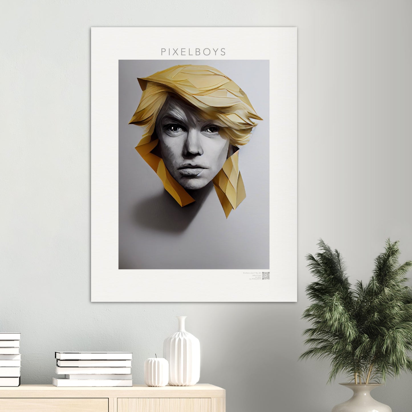 Poster in Museumsqualität - Brothers "Leon" - No.3  - vintage art - Art of Brother - Fineart - Drillinge - Wandkunst - Poster with frame - Bruder Kollektion - artwork - art brand - printed cup personalized - pixelboys - Kunstdrucke - wandbilder - wall art - Kunst auf Tassen - Office Poster - Gastrotassen - Wanddekoration - Geschenkidee  - blonde brüder - big - brother - family - Geschenkidee - Acrylkunst - triplets - Geschenkidee - Office Poster - Acryldruck -