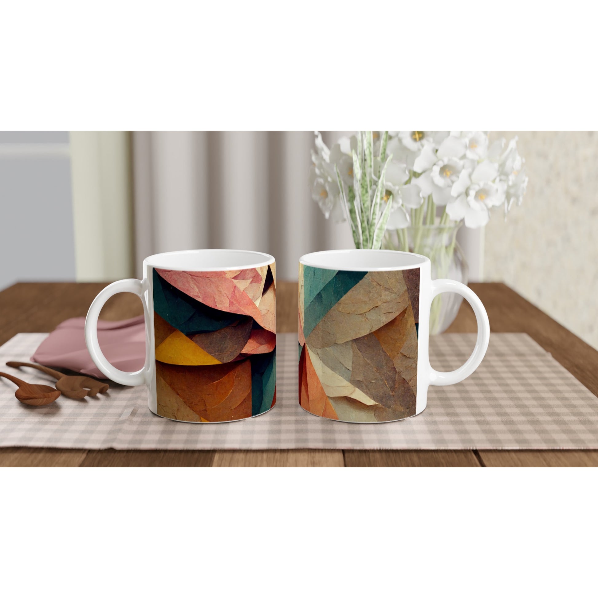 Sammeltasse -Paper Fall-No. 3: "Autumn Swirl" - Kunst auf bedruckten Tassen - Herbst in der Kunst -  Wandbild - Customizable Coffee Cup - Wandkunst - Personalized Gifts - Kunstdruck - Herbstgefühle - Acryldruck - Fine Art - Personalized Gifts - Poster with frame - Kunstwerk - Office Poster - Poster mit Rahmen - Kaffee Tasse  - Bedruckte Tassen - Kunst Marke - Art Brand - Wandbild - Kunstdrucke - Kust auf Acryl - Künstler: John Grayst - Pixelboys - Geschenkidee - Fine Art - Wall Art - 