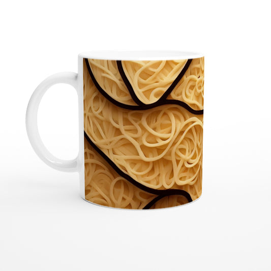 Sammeltasse - Spaghetti-in-shape - Pasta Love -Italien - China - Restaurant - Nudeln - Pasta - Teigwaren  - Wandkunst - Kunstdruck - Acryldruck - Kunstwerk - Office Poster - Poster mit Rahmen - Kaffee Tasse - Poster mit Leisten - Bedruckte Tassen - Kunst Marke - Art Brand - Kunstdrucke - Papier: 250g/qm - Künstler: Pixelboys - Poster with frame - Office Poster - Geschenkidee - Atelier Rome - Atelier Bologna - Atelier Milano -