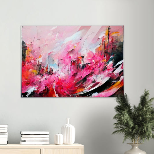 Acrylbild auf Glas in Museumsqualität - Spring in Saint-Rémy - France - Frühling - France - de-Provence - Ölgemälde - Abstract -  Art de France - Posterleisten - Fineart - Posterrahmen  - Wandkunst - Holzrahmen - Poster with frame - Abstract Pink - artwork - art brand - printed cup personalized - Holzleisten - pixelboys - Kunstdrucke - wandbilder - wall art - Kunst auf Tassen  - Office Poster - Gastrotassen - Wanddekoration - Acrylkunst - Geschenkidee - Office Poster - Acryldruck - Abstrakte Kunst -