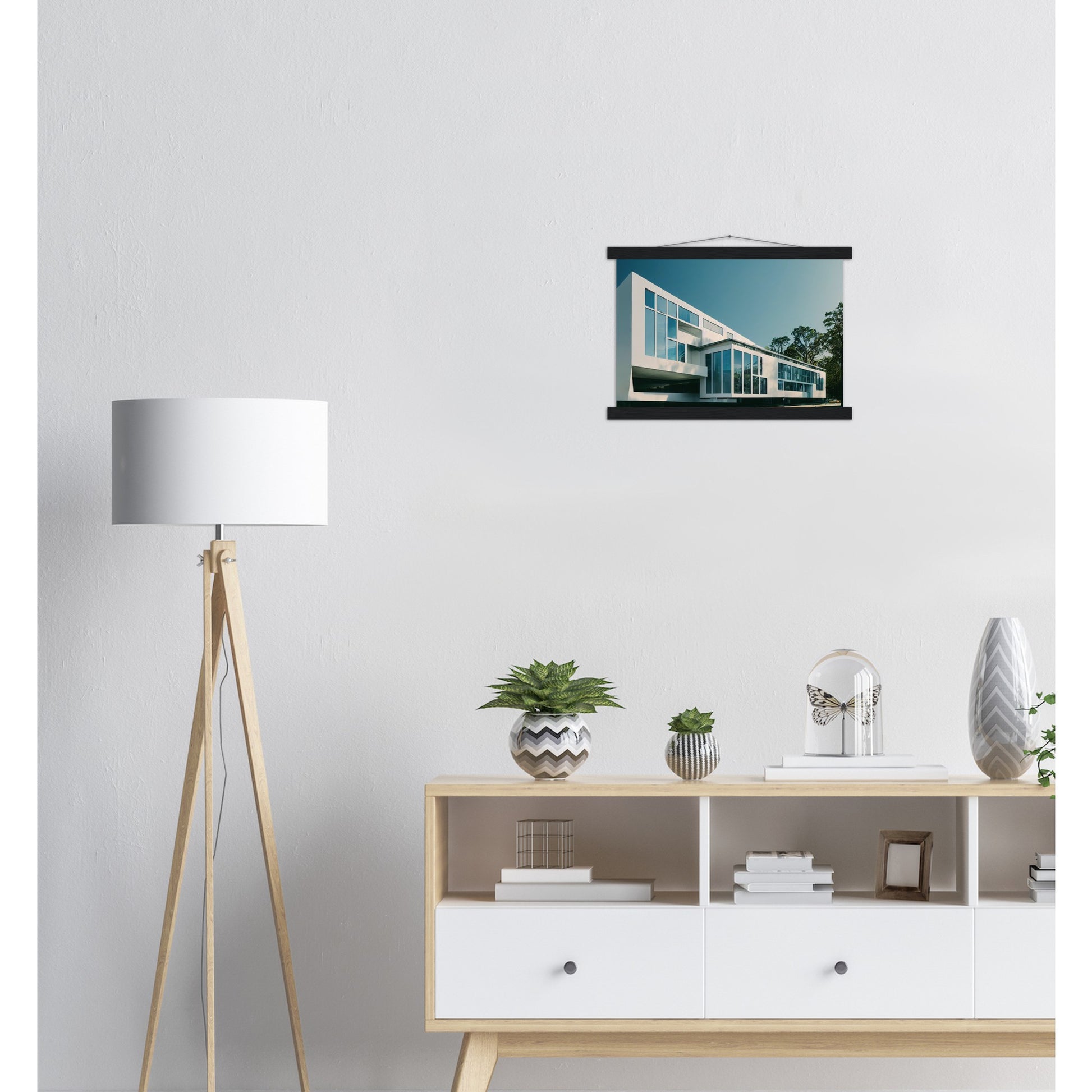  Poster mit Leisten (Holz) - Museumsqualität - Modern Architecture - Barcelona - Fineart - Wandkunst - Poster with frame - vintage architecture - future architecture spain - home castle - artwork - art brand - printed cup personalized - pixelboys - madrid - Kunstdrucke - wandbilder - wall art - Kunst auf Tassen - Office Poster - Gastrotassen - Wanddekoration - Geschenkidee - Skyline - Barcelona - city Architecture - urbanism - Katalonien -