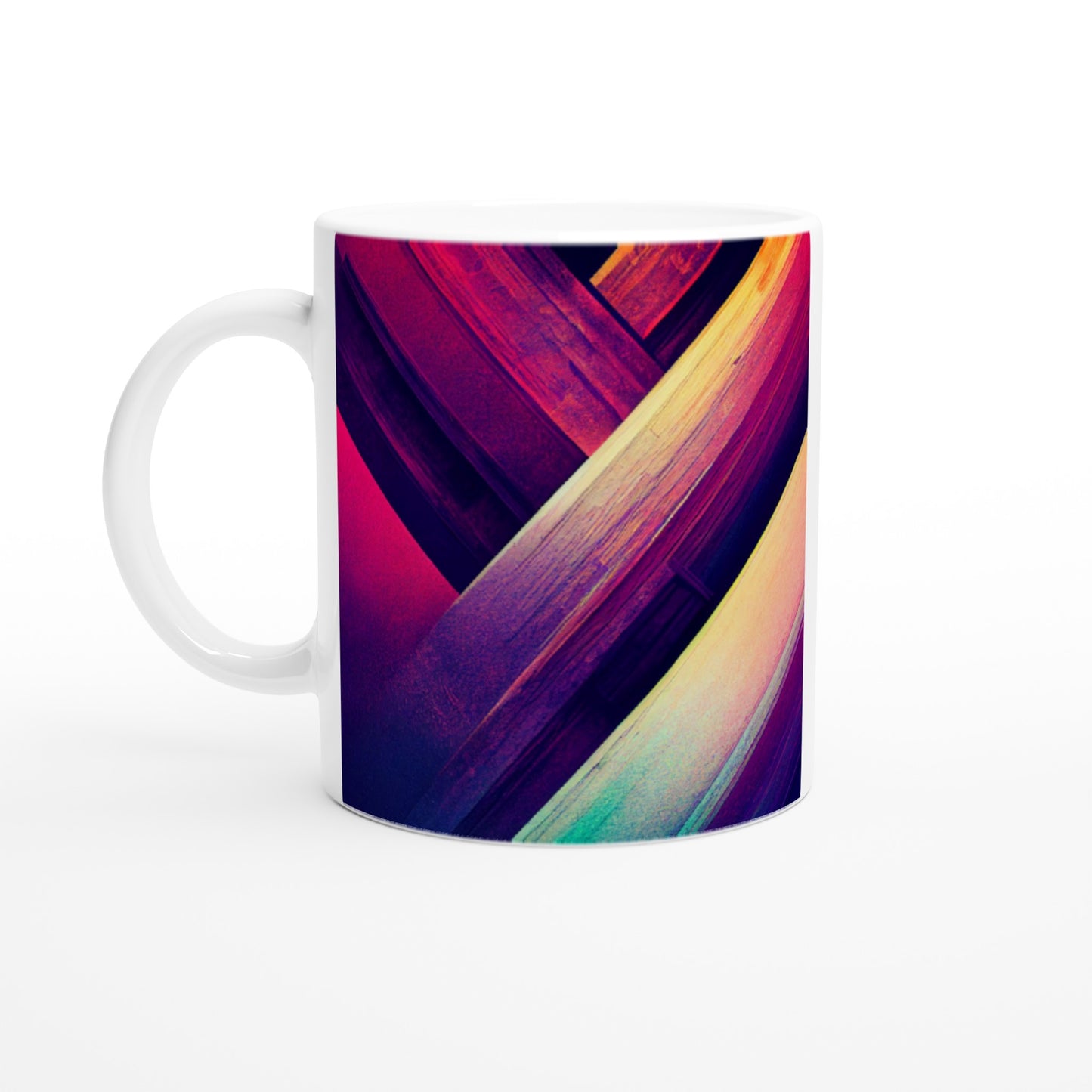 Personalisierte Tasse - Sound of silence No. 2 - Customizable Coffee Cup -  würfel - Personalized Gifts - cubus - Raum des Schweigens - Wall Art - Kunstdruck - analytischen kubismus - synthetischen Kubismus - Kugel - Pyramiden - Pablo Picasso - Juan Gris - Fernand Leger - Georges Braque - mural - Kubismus - Geschenkidee - Künstler: "John Grayst" - Atelier - Germany - Berlin - Hamburg - Colgne - France - Paris - Italy - Rom - USA - America - New York City - Los Angeles - Chicago - Madrid - Palma