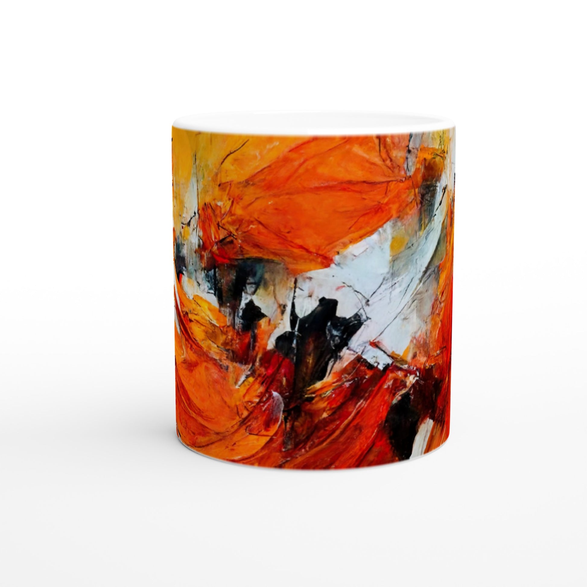 Sammeltasse (bedruckt) - „Strolling in Amsterdam“ - Orange Pain - autumn - Ölgemälde - Abstract - Dutch Art - Abstract - Fineart - Herbstsonne - Wandkunst - Holzrahmen - Poster with frame - Abstract Orange - artwork - art brand - printed cup personalized - Holzleisten - pixelboys - Kunstdrucke - wandbilder - wall art - Kunst auf Tassen  - Office Poster - Gastrotassen - Wanddekoration - Fineart  - Colorfull - Dynamic - Acrylkunst - Geschenkidee - Office Poster - Acryldruck - Abstrakte Kunst -