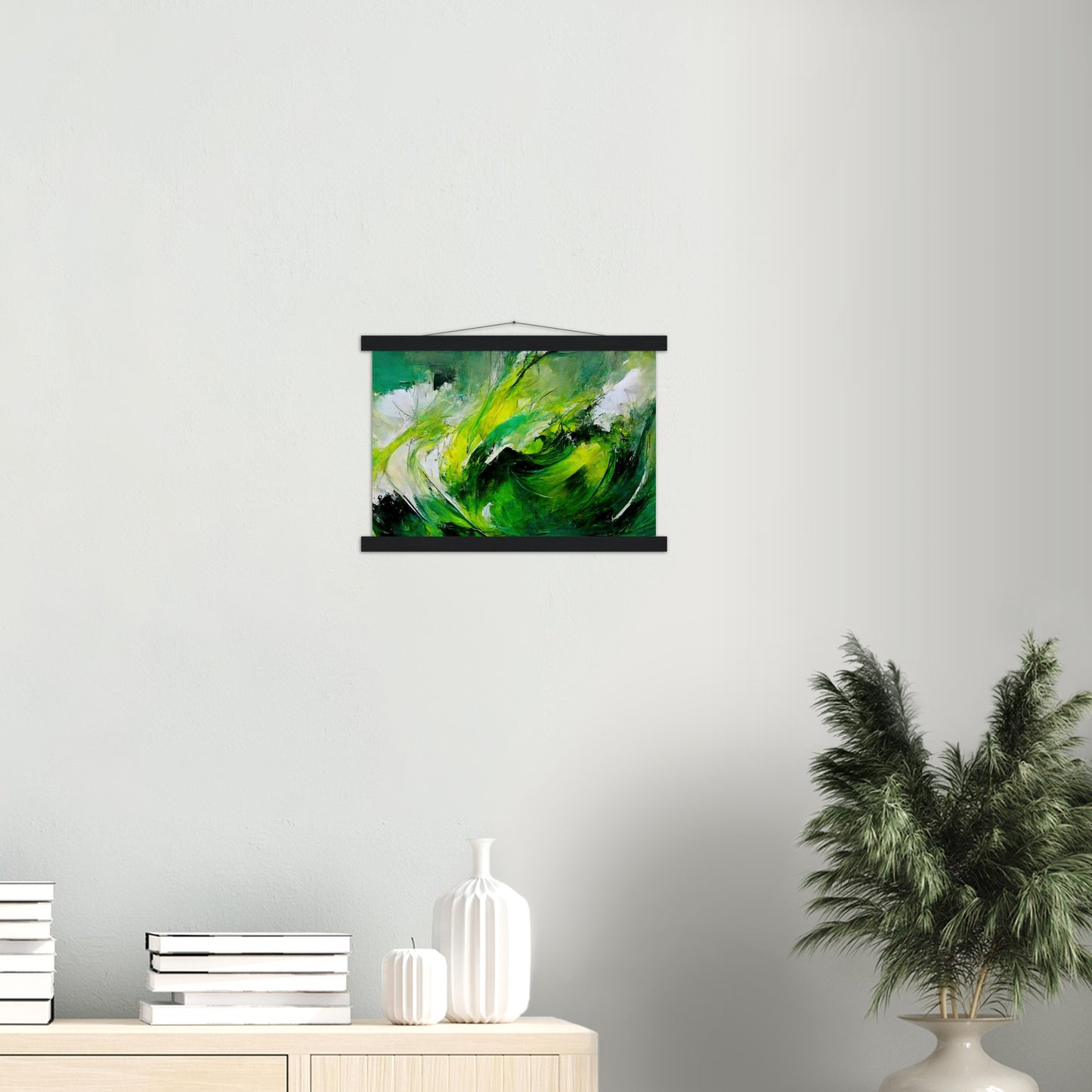 Poster mit Leisten (Holz) in Museumsqualität - Green Storm - Ölgemälde - Grüner Sturm - Abstract - Klima - Planet - Fineart - Green Sea - Wandkunst - Holzleisten - Poster with frame - Abstract Green Kollektion - artwork - art brand - printed cup personalized - pixelboys - Kunstdrucke - wandbilder - wall art - Kunst auf Tassen - Office Poster - Gastrotassen - Wanddekoration - Fineart  - Colorfull - Dynamic - Geschenkidee - Acrylkunst - Geschenkidee - Office Poster - Acryldruck - Abstrakte Kunst -