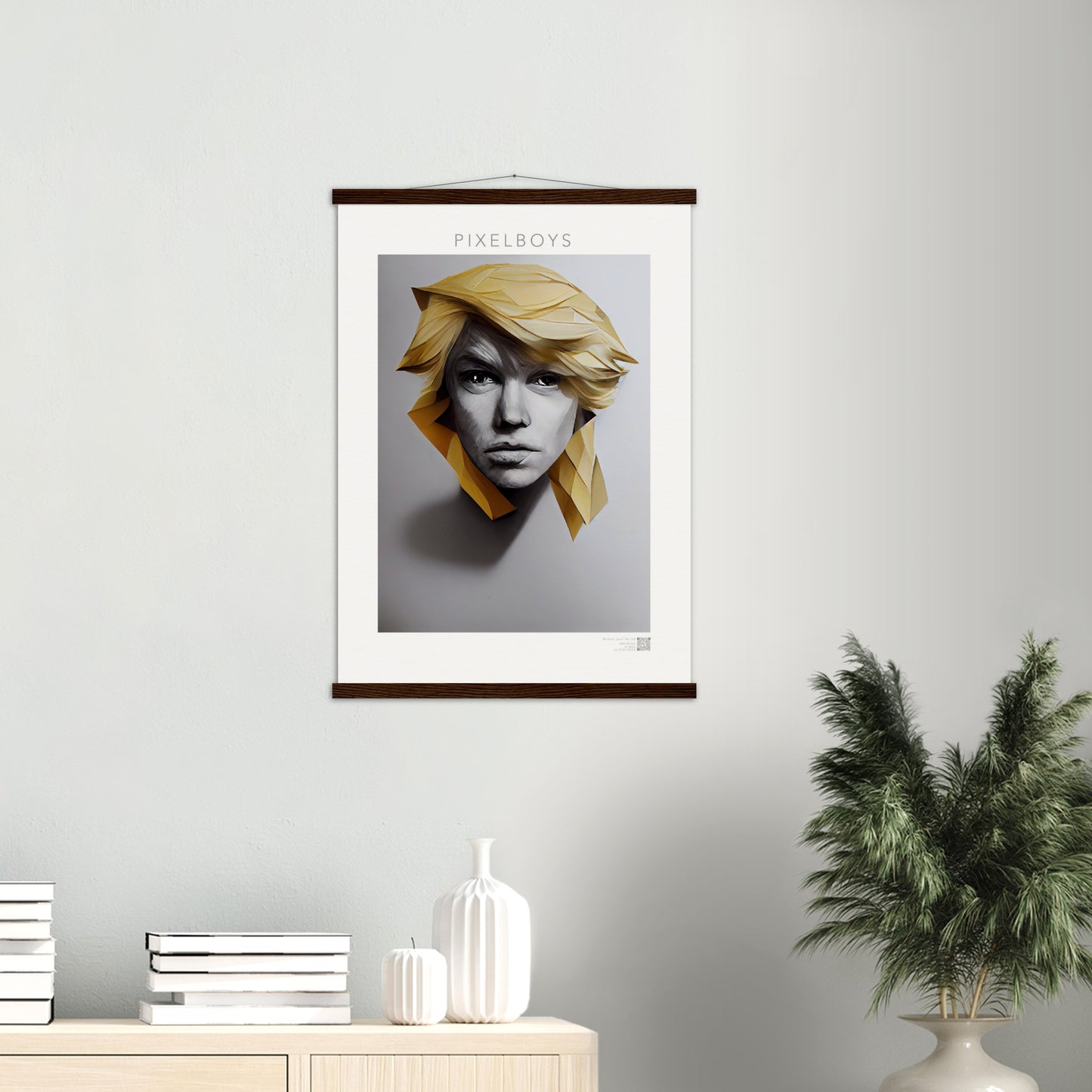 Poster mit Leisten (Holz) in Museumsqualität - Brothers "Leon" - No.3  - vintage art - Art of Brother - Fineart - Drillinge - Wandkunst - Poster with frame - Bruder Kollektion - artwork - art brand - printed cup personalized - pixelboys - Kunstdrucke - wandbilder - wall art - Kunst auf Tassen - Office Poster - Gastrotassen - Wanddekoration - Geschenkidee  - blonde brüder - big - brother - family - Geschenkidee - Acrylkunst - triplets - Geschenkidee - Office Poster - Acryldruck -