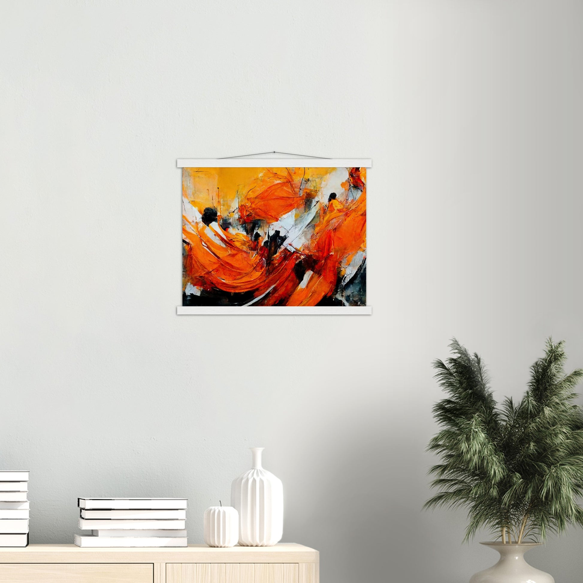 Poster mit Leisten - „Strolling in Amsterdam“ - Orange Pain - autumn - Ölgemälde - Abstract - Dutch Art - Abstract - Fineart - Herbstsonne - Wandkunst - Holzrahmen - Poster with frame - Abstract Orange - artwork - art brand - printed cup personalized - Holzleisten - pixelboys - Kunstdrucke - wandbilder - wall art - Kunst auf Tassen - Office Poster - Gastrotassen - Wanddekoration - Fineart - Posterleisten - Dynamic - Acrylkunst - Geschenkidee - Office Poster - Acryldruck - Abstrakte Kunst -