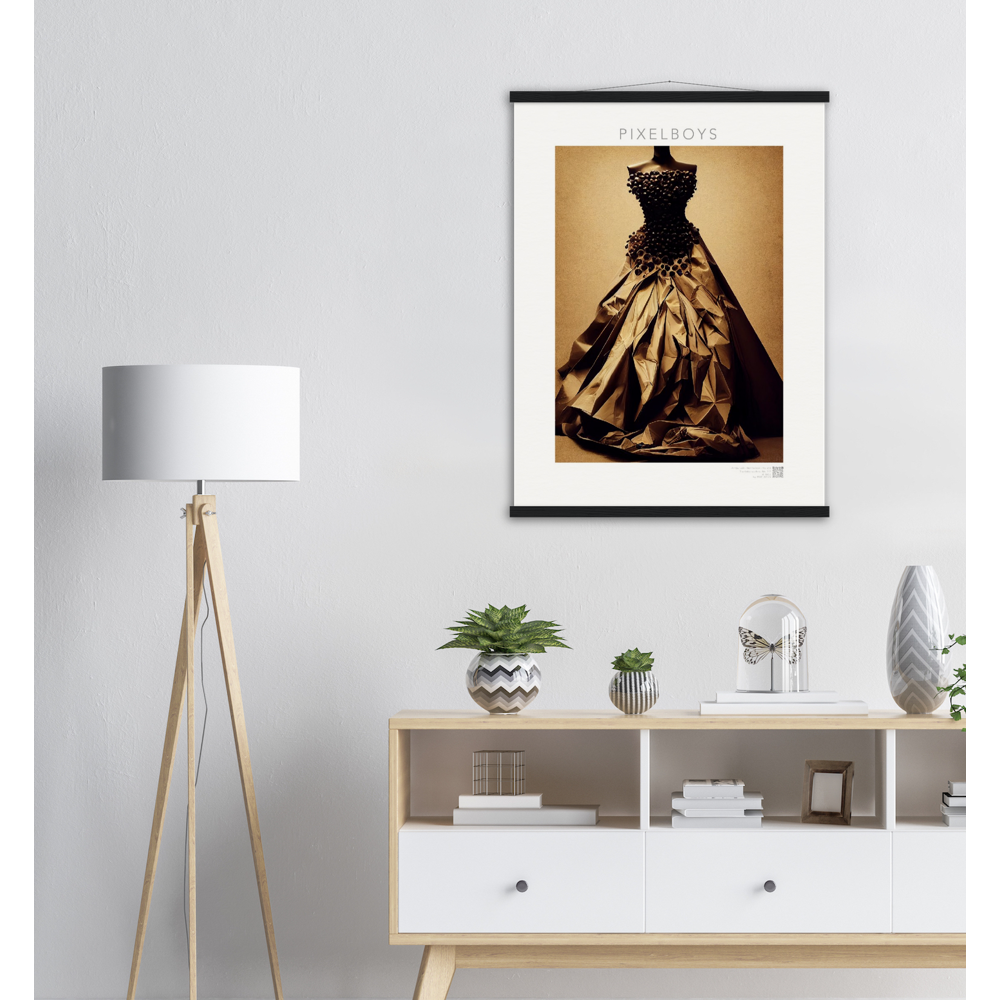 Poster mit Rahmen "Art Du Café" - Hot Fashion - No. 2 - "Isabella" - Kaffebohnen Liebe ♡ - Amore ♡ - Pizza Pasta Love - Kaffe Liebe ♡- Künstler: "The Unknown Artist Nb-517" - Kunstdruck - Wandbild - Poster - Pixelboys - Atelier - Mailand - Rom - Neapel - Turin - Palermo - Catania - Florenz - Genua - Bologna - Bari -