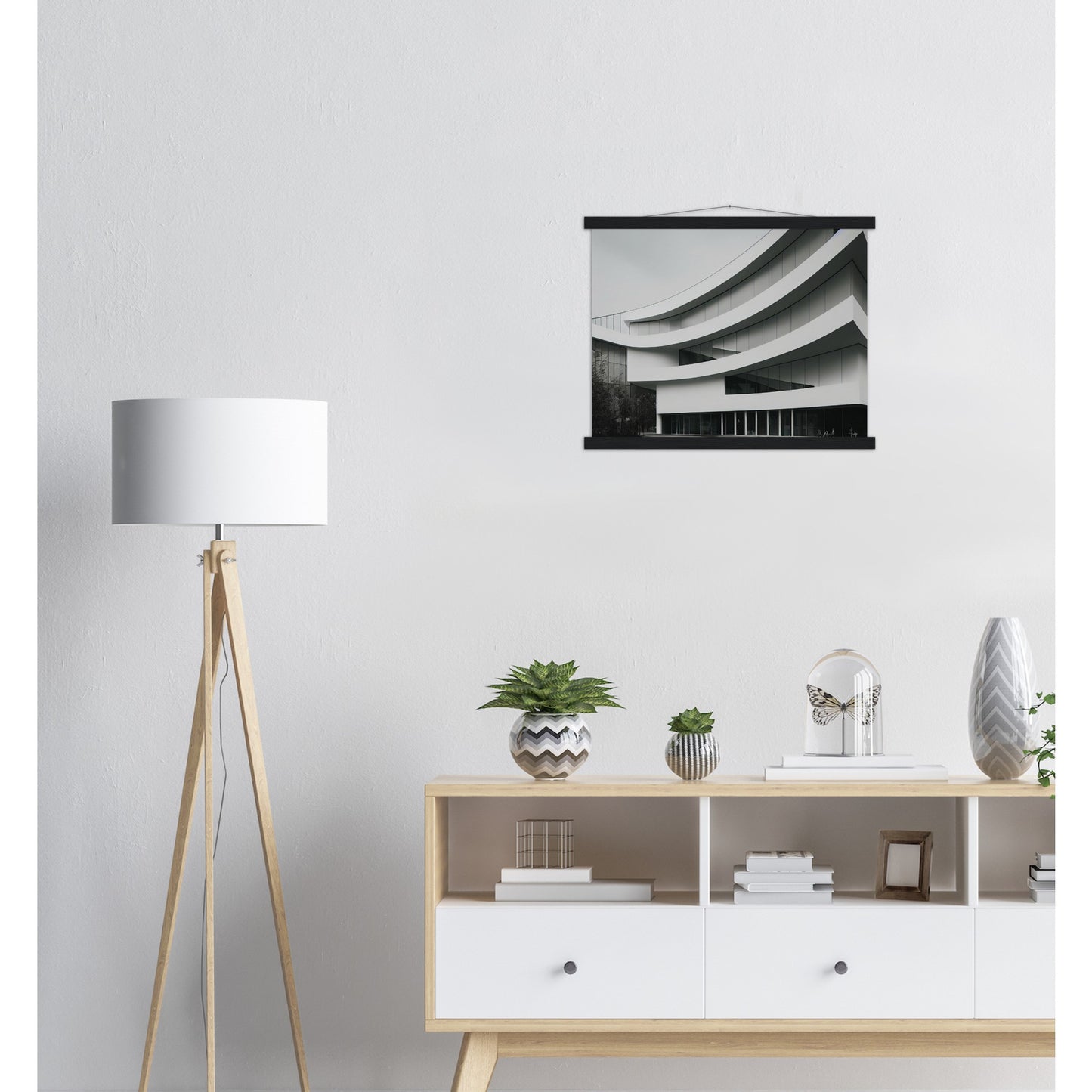 Poster mit Leisten (Holz) - Modern Architecture - Tokyo - Art Design - Fineart - Wandkunst - Poster with frame - vintage architecture - future architecture Japan - home castle - artwork - art brand - printed cup personalized - pixelboys - japan - Kunstdrucke - wandbilder - wall art - Kunst auf Tassen - Office Poster - Gastrotassen - Wanddekoration - Geschenkidee - Skyline - Tokio - city Architecture - urbanism - Geschenkidee - 東京 Tōkyō