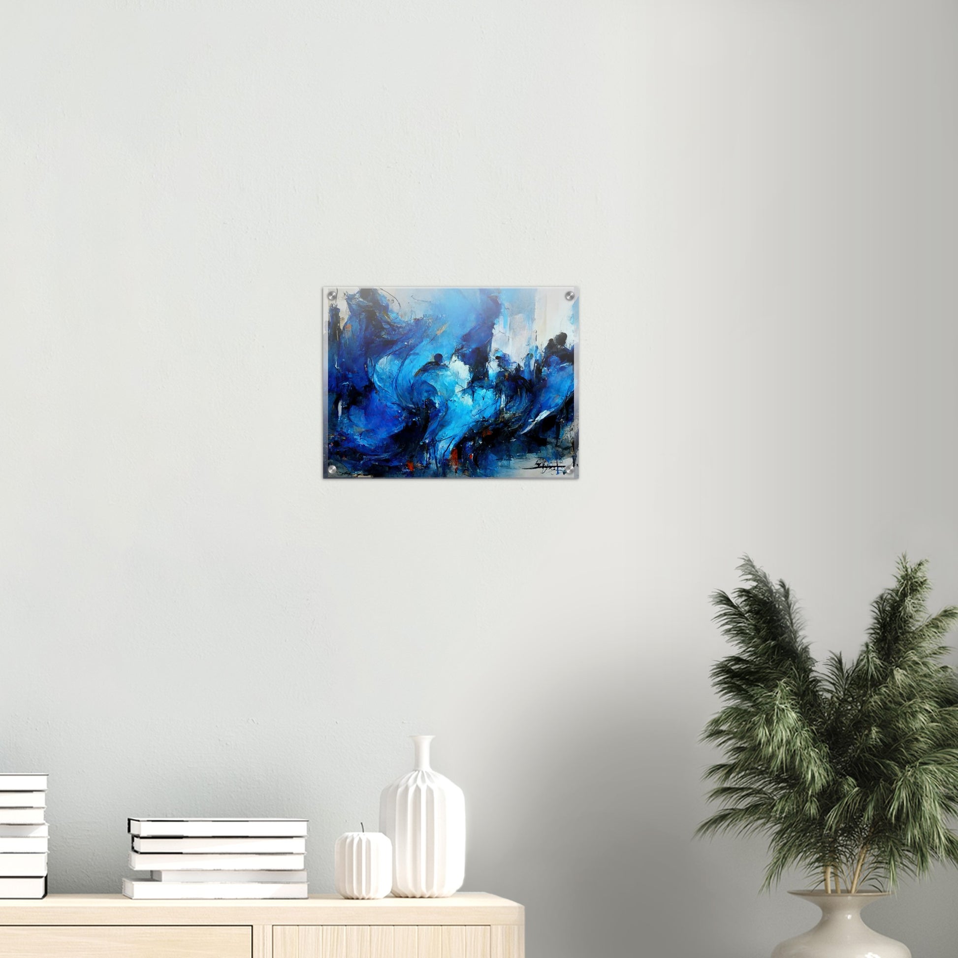 Acrylbild auf Glas in Museumsqualität - Blue Revolution - Art of Cubism - Fineart - Peace - Wandkunst - Mankind - Poster with frame - Abstract Blue Kollektion - artwork - art brand - printed cup personalized - pixelboys - Kunstdrucke - wandbilder - wall art - Kunst auf Tassen - vintage art - Office Poster - Gastrotassen - Wanddekoration - Geschenkidee  - political peace - freedom - uno - Geschenkidee - Acrylkunst - blauhelme - Geschenkidee - Office Poster - Acryldruck -