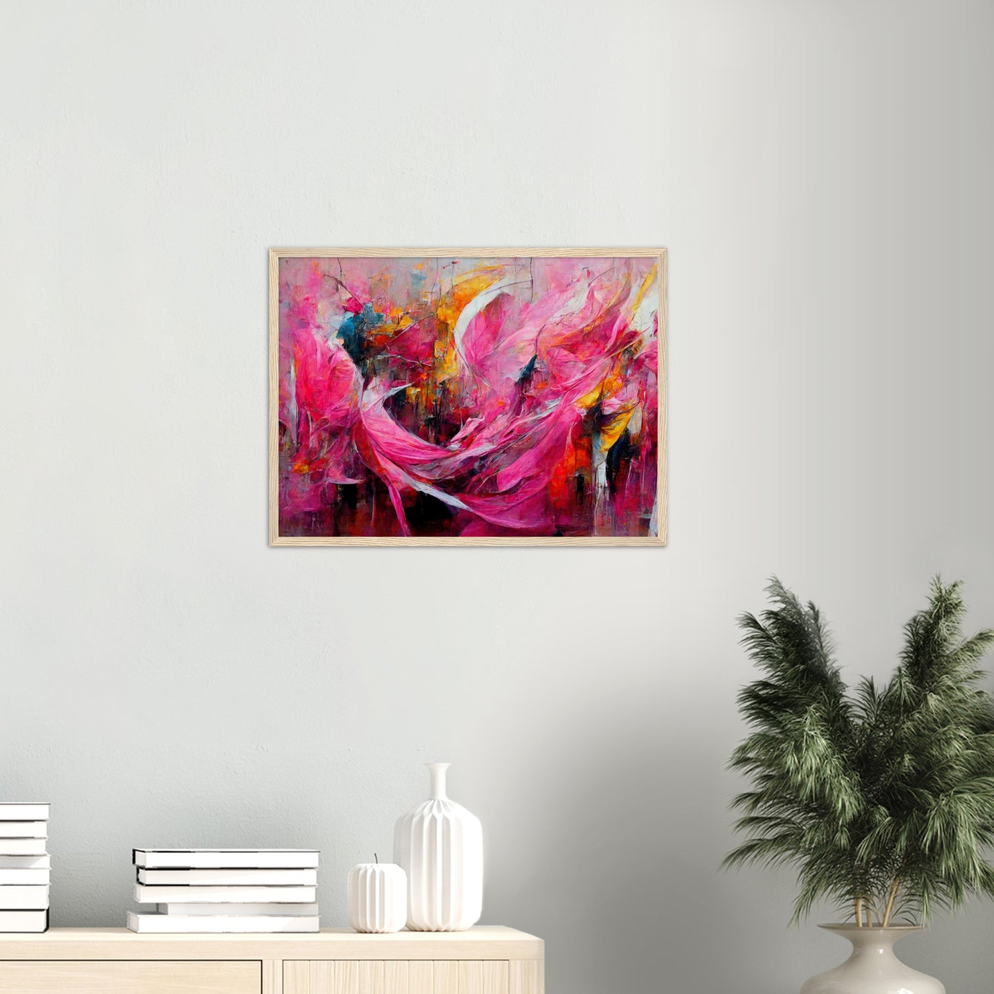 Poster mit Rahmen (Holz) - Carnival in Venice - Italy - ölgemälde - Italy Abstract Art - Posterleisten - Fineart - Posterrahmen  - Wandkunst - Holzrahmen - Poster with frame - Abstract Pink - artwork - art brand - printed cup personalized - Holzleisten - pixelboys - Kunstdrucke - wandbilder - wall art - Kunst auf Tassen  - Office Poster - Gastrotassen - Wanddekoration - Acrylkunst - Geschenkidee - Office Poster - Acryldruck - Abstrakte Kunst - Pink Art -