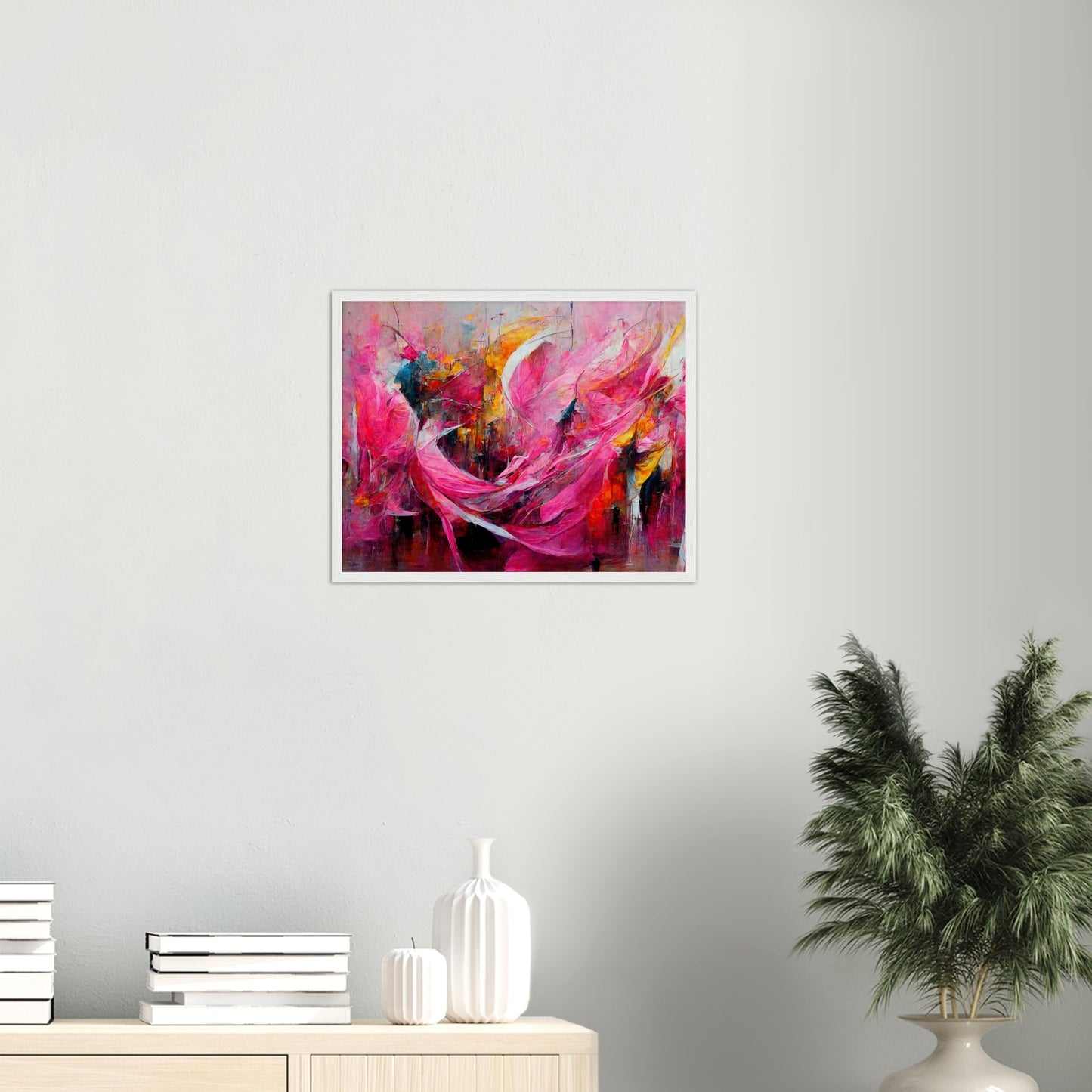 Poster mit Rahmen (Holz) - Carnival in Venice - Italy - ölgemälde - Italy Abstract Art - Posterleisten - Fineart - Posterrahmen  - Wandkunst - Holzrahmen - Poster with frame - Abstract Pink - artwork - art brand - printed cup personalized - Holzleisten - pixelboys - Kunstdrucke - wandbilder - wall art - Kunst auf Tassen  - Office Poster - Gastrotassen - Wanddekoration - Acrylkunst - Geschenkidee - Office Poster - Acryldruck - Abstrakte Kunst - Pink Art -