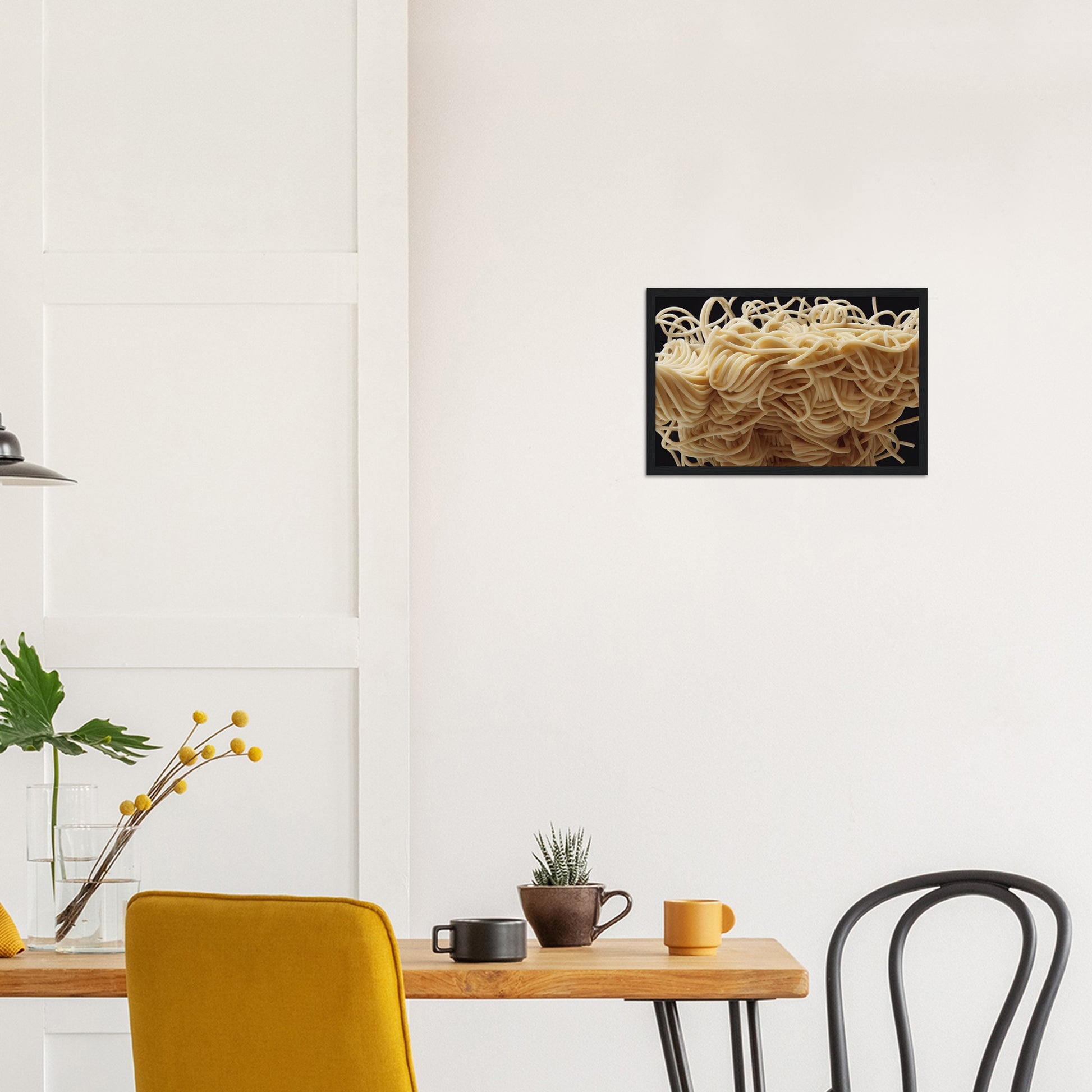 Poster mit Rahmen (Holz) in Museumsqualität - Noodle Knot - Pasta Love - Italien - China - Restaurant - Nudeln - Nudelknoten - Pasta - Teigwaren  - Wandkunst - Kunstdruck - Acryldruck - Kunstwerk - Office Poster - Poster mit Rahmen - Kaffee Tasse - Poster mit Leisten - Bedruckte Tassen - Kunst Marke - Art Brand - Kunstdrucke - Papier: 250g/qm - Künstler: Pixelboys - Office Poster - Poster with frame - Geschenkidee - Atelier Rome - Atelier Bologna - Atelier Milano -