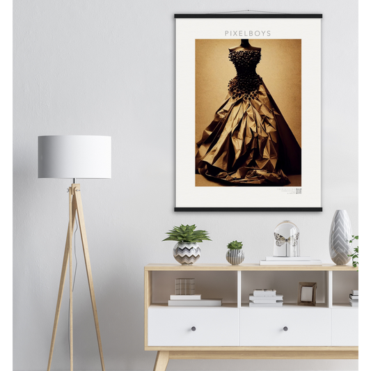 Poster mit Rahmen "Art Du Café" - Hot Fashion - No. 2 - "Isabella" - Kaffebohnen Liebe ♡ - Amore ♡ - Pizza Pasta Love - Kaffe Liebe ♡- Künstler: "The Unknown Artist Nb-517" - Kunstdruck - Wandbild - Poster - Pixelboys - Atelier - Mailand - Rom - Neapel - Turin - Palermo - Catania - Florenz - Genua - Bologna - Bari -