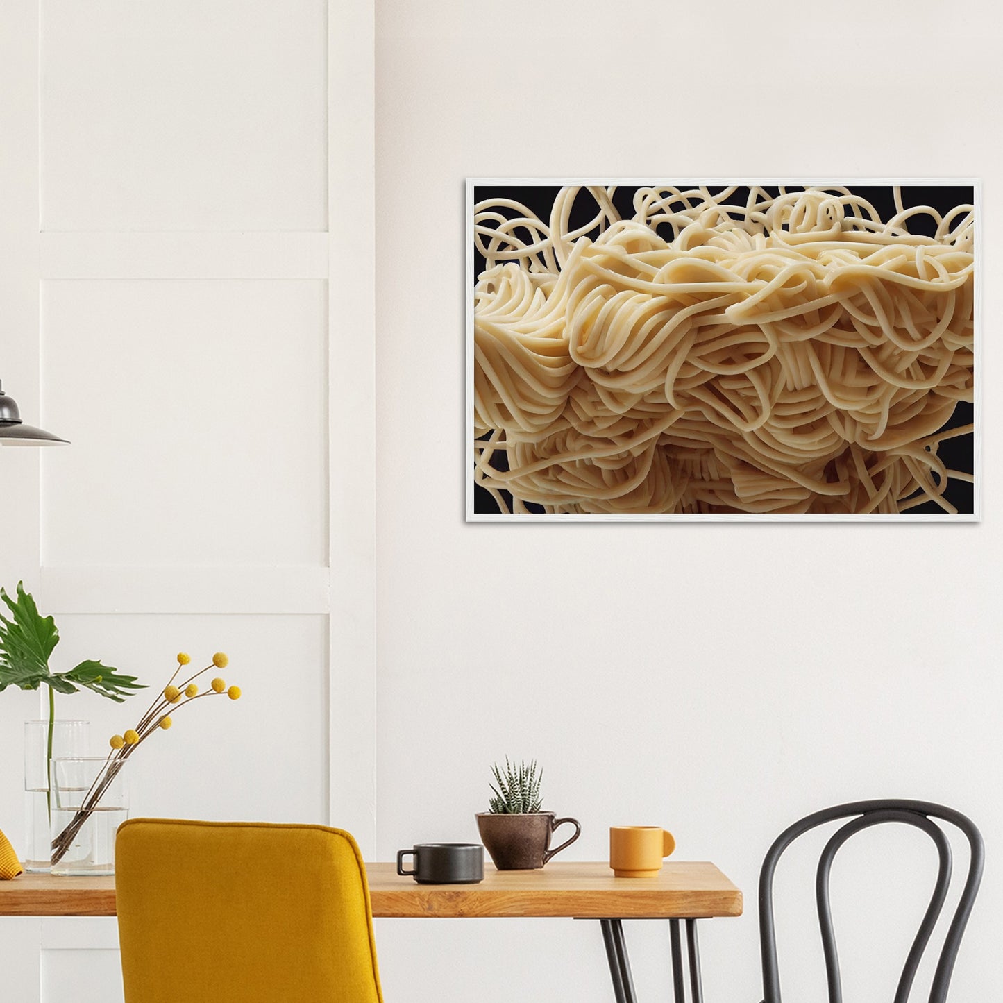 Poster mit Rahmen (Holz) in Museumsqualität - Noodle Knot - Pasta Love - Italien - China - Restaurant - Nudeln - Nudelknoten - Pasta - Teigwaren  - Wandkunst - Kunstdruck - Acryldruck - Kunstwerk - Office Poster - Poster mit Rahmen - Kaffee Tasse - Poster mit Leisten - Bedruckte Tassen - Kunst Marke - Art Brand - Kunstdrucke - Papier: 250g/qm - Künstler: Pixelboys - Office Poster - Poster with frame - Geschenkidee - Atelier Rome - Atelier Bologna - Atelier Milano -