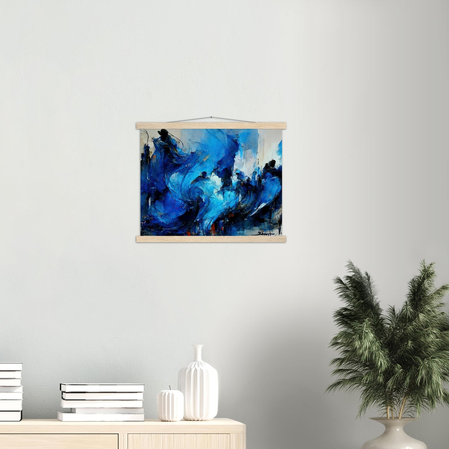 Poster mit Holzleisten in Museumsqualität - Blue Revolution - Art of Cubism - Fineart - Peace - Wandkunst - Mankind - Poster with frame - Abstract Blue Kollektion - artwork - art brand - printed cup personalized - pixelboys - Kunstdrucke - wandbilder - wall art - Kunst auf Tassen - vintage art - Office Poster - Gastrotassen - Wanddekoration - Geschenkidee  - political peace - freedom - uno - Geschenkidee - Acrylkunst - blauhelme - Geschenkidee - Office Poster - Acryldruck -