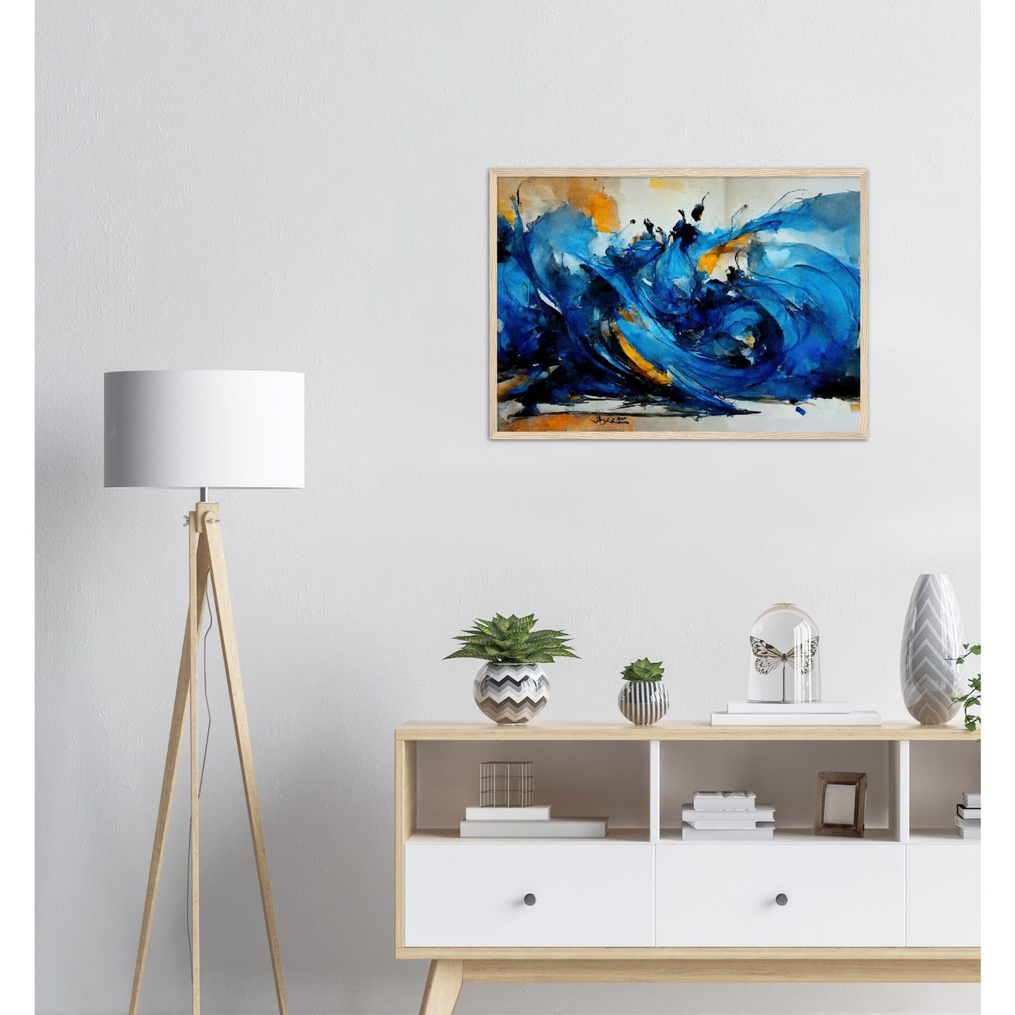 Poster mit Rahmen (Holz) in Museumsqualität - Dancing Dervish - Art of Islam - Fineart - Dancing - Wandkunst - Poster with frame - Abstract Blue Kollektion - artwork - art brand - printed cup personalized - pixelboys - Kunstdrucke - wandbilder - wall art - Kunst auf Tassen - vintage art - Office Poster - Gastrotassen - Wanddekoration - Geschenkidee  - Sufis Dance - Derwisch - Sufismus - Geschenkidee - Acrylkunst - Weisheit - Geschenkidee - Office Poster - Acryldruck -