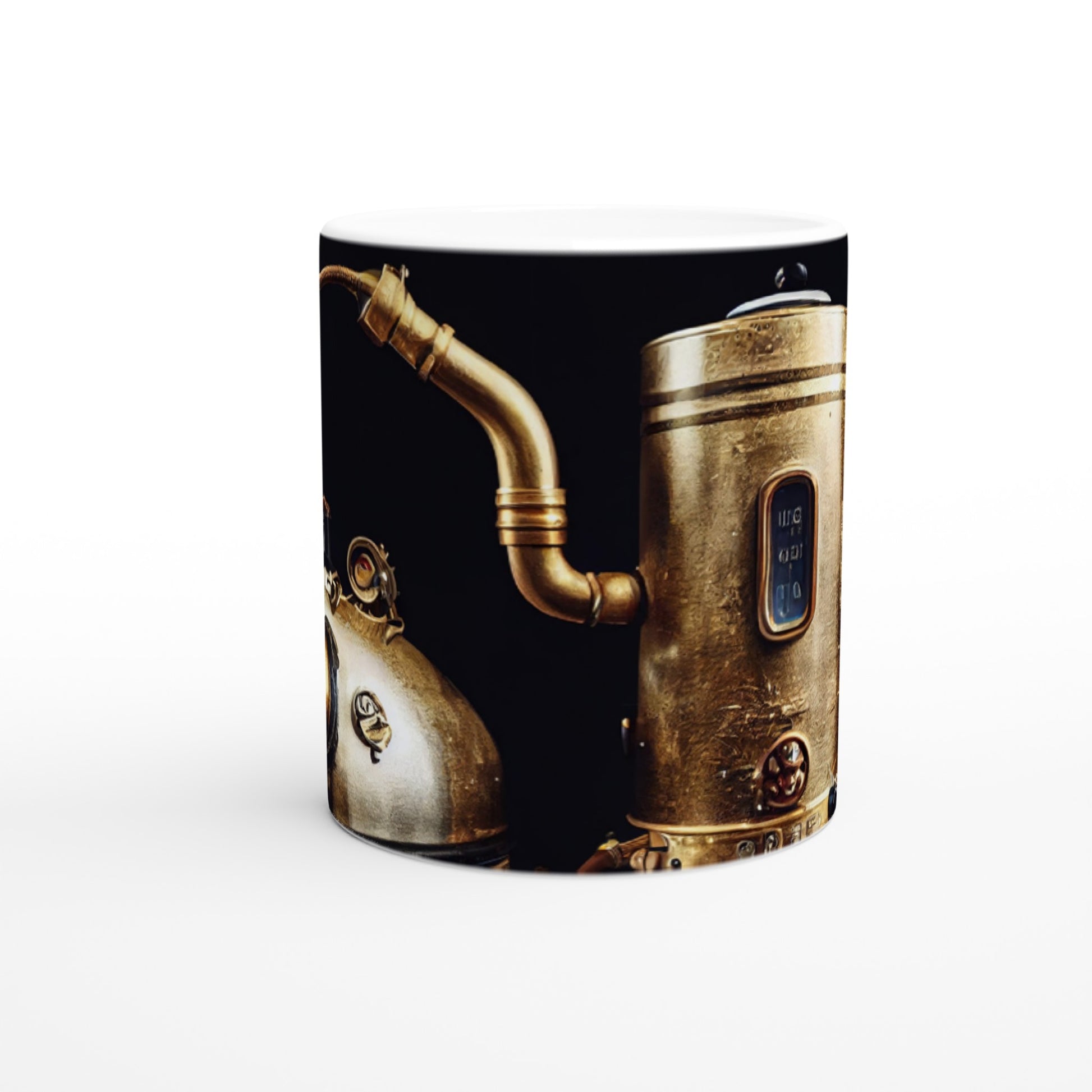 Sammeltasse in Museumsqualität - Steampunk - Coffee Maker - No.3 - Collection Cup - Pixelboys - Wandbild - Kunstwerk - Hotelkunst - Kunst auf Postern - Fine Art - Steampunk - Future - Maschine - Poster with frame - Office Poster - Art Brand - Pixelboys - Coffee House - Restaurant Poster - Wall Art - Kunstdruck - Geschenkidee - Kunst auf Acrylglas - Future Coffee Cup - Personalisierbare Tasse - Gastro Tasse - exklusiv - Gastronomie Poster - Hotelposter - Steam Punk Kitchen - Acryldruck