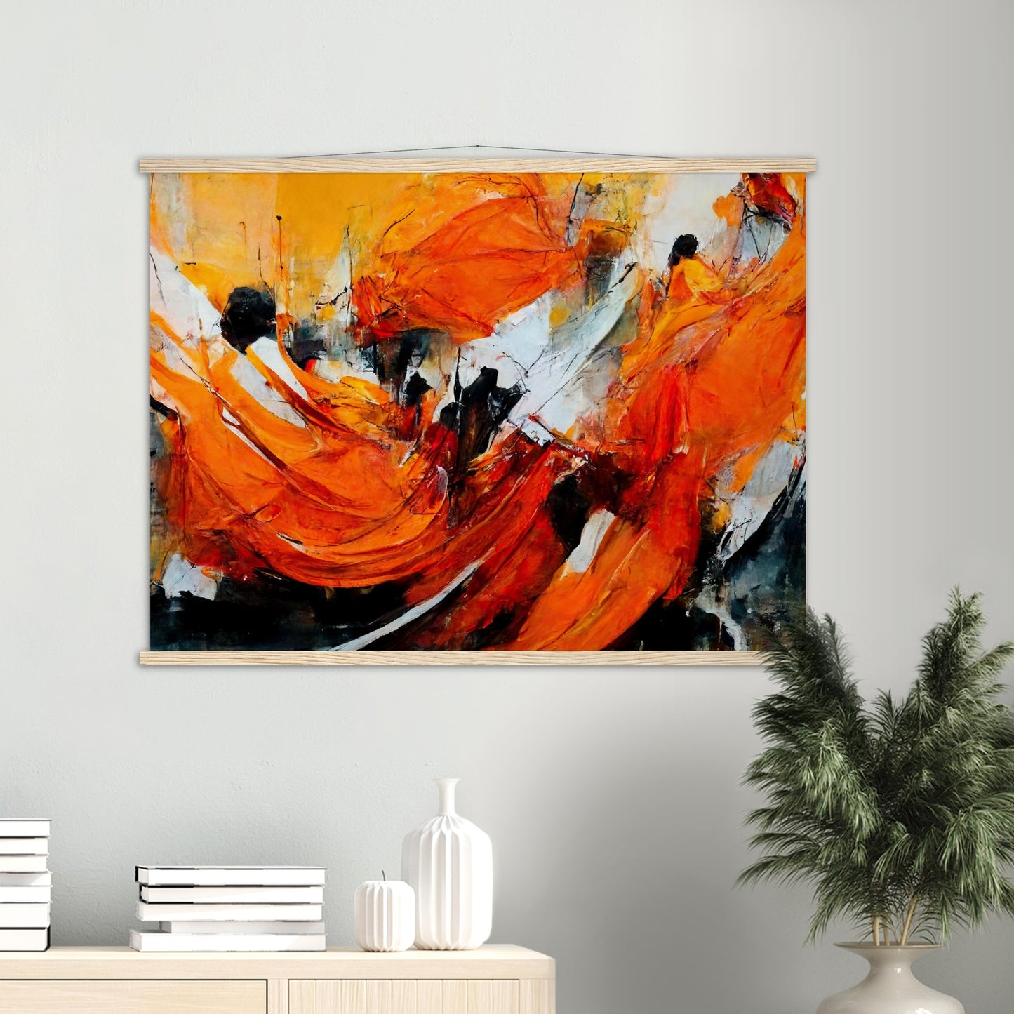 Poster mit Leisten - „Strolling in Amsterdam“ - Orange Pain - autumn - Ölgemälde - Abstract - Dutch Art - Abstract - Fineart - Herbstsonne - Wandkunst - Holzrahmen - Poster with frame - Abstract Orange - artwork - art brand - printed cup personalized - Holzleisten - pixelboys - Kunstdrucke - wandbilder - wall art - Kunst auf Tassen - Office Poster - Gastrotassen - Wanddekoration - Fineart - Posterleisten - Dynamic - Acrylkunst - Geschenkidee - Office Poster - Acryldruck - Abstrakte Kunst -