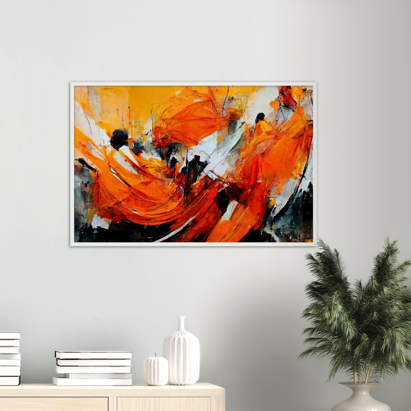 Poster mit Rahmen - „Strolling in Amsterdam“ - Orange Pain - autumn - Ölgemälde - Abstract - Dutch Art - Abstract - Fineart - Herbstsonne - Wandkunst - Holzrahmen - Poster with frame - Abstract Orange - artwork - art brand - printed cup personalized - Holzleisten - pixelboys - Kunstdrucke - wandbilder - wall art - Kunst auf Tassen  - Office Poster - Gastrotassen - Wanddekoration - Fineart  - Colorfull - Dynamic - Acrylkunst - Geschenkidee - Office Poster - Acryldruck - Abstrakte Kunst -