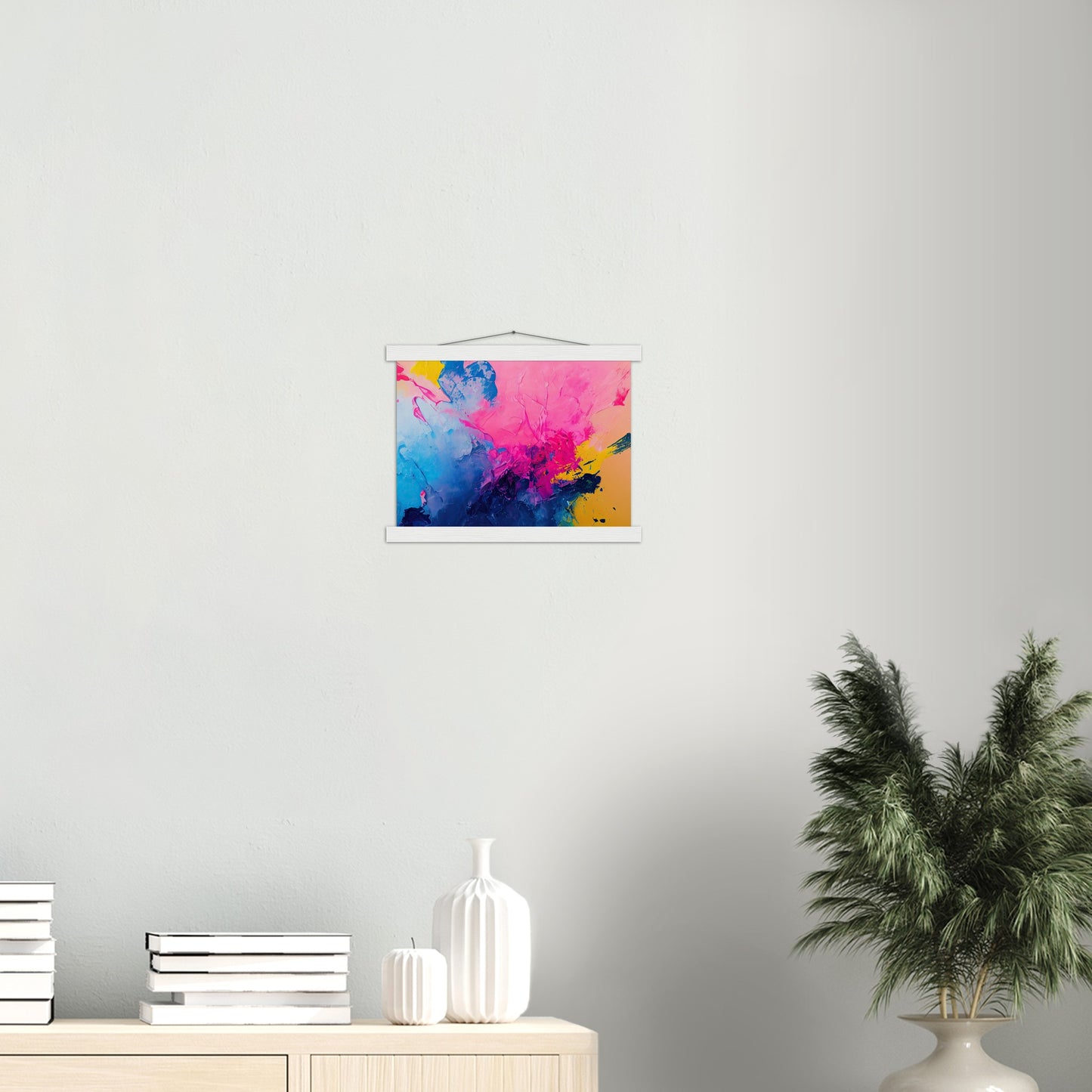 Poster mit Leisten (Holz) in Museumsqualität - Color Splash - Cubism of Art - Fineart - bunt - Wandkunst - Colorfull - Poster with frame - Abstract Blue Kollektion - artwork - art brand - printed cup personalized - pixelboys - Kunstdrucke - wandbilder - wall art - Kunst auf Tassen - vintage art - Office Poster - Gastrotassen - Wanddekoration - Geschenkidee  - political peace - Baloon - Geschenkidee - Acrylkunst - Geschenkidee - Office Poster - Acryldruck - Abstrakte Kunst