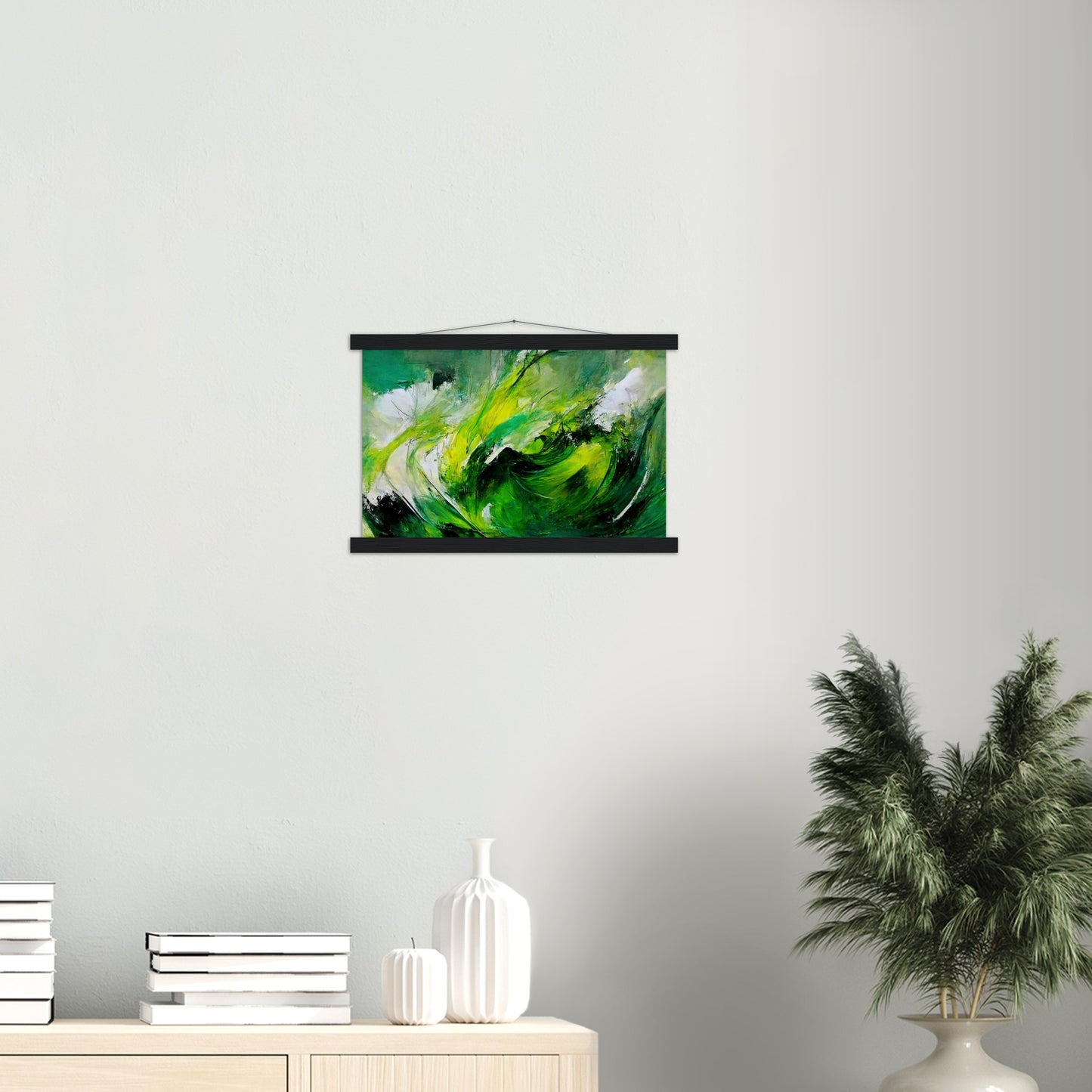 Poster mit Leisten (Holz) in Museumsqualität - Green Storm - Ölgemälde - Grüner Sturm - Abstract - Klima - Planet - Fineart - Green Sea - Wandkunst - Holzleisten - Poster with frame - Abstract Green Kollektion - artwork - art brand - printed cup personalized - pixelboys - Kunstdrucke - wandbilder - wall art - Kunst auf Tassen - Office Poster - Gastrotassen - Wanddekoration - Fineart  - Colorfull - Dynamic - Geschenkidee - Acrylkunst - Geschenkidee - Office Poster - Acryldruck - Abstrakte Kunst -