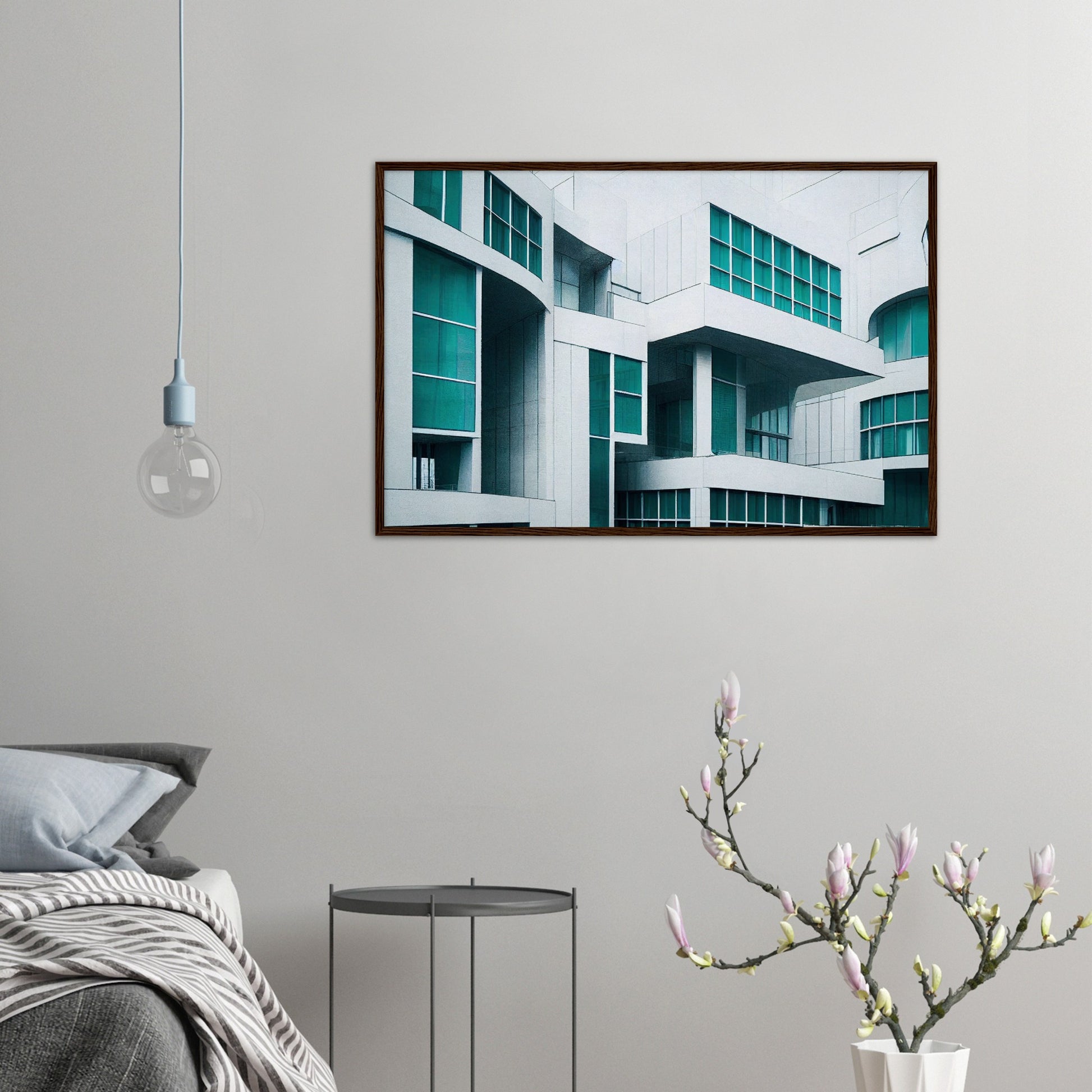 Poster mit Rahmen (Holz) - in Museumsqualität - Modern Architecture - Rotterdam  - Dutch Art - Design of Art - Fineart - Wandkunst - Poster with frame - vintage architecture - dutch future architecture  - home castle - artwork - art brand - printed cup personalized - pixelboys - Holland - Kunstdrucke - wandbilder - wall art - Kunst auf Tassen - Office Poster - Gastrotassen - Wanddekoration - Geschenkidee - Skyline - Rotterdam - city Architecture - urbanism - Geschenkidee - Acryldruck -