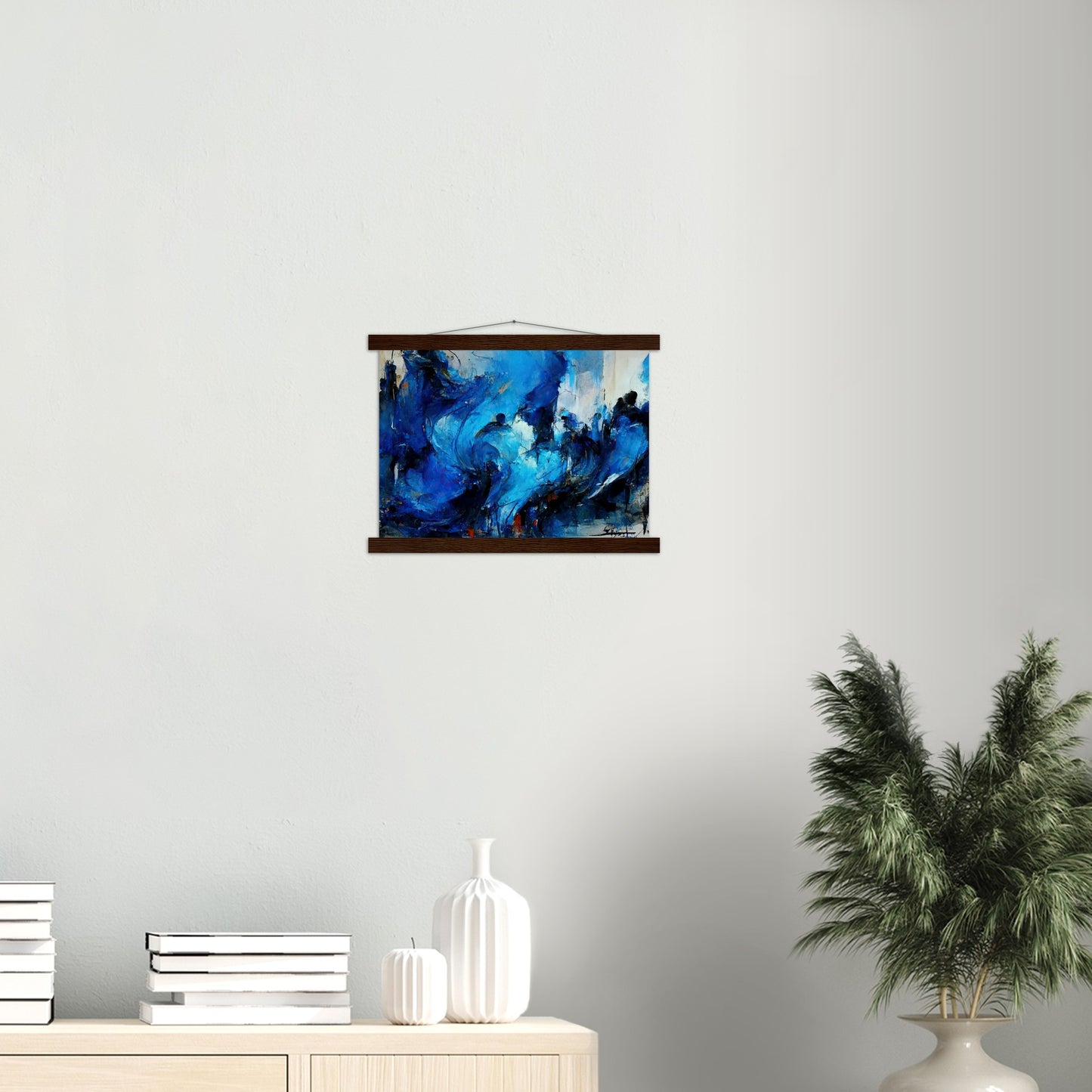 Poster mit Holzleisten in Museumsqualität - Blue Revolution - Art of Cubism - Fineart - Peace - Wandkunst - Mankind - Poster with frame - Abstract Blue Kollektion - artwork - art brand - printed cup personalized - pixelboys - Kunstdrucke - wandbilder - wall art - Kunst auf Tassen - vintage art - Office Poster - Gastrotassen - Wanddekoration - Geschenkidee  - political peace - freedom - uno - Geschenkidee - Acrylkunst - blauhelme - Geschenkidee - Office Poster - Acryldruck -