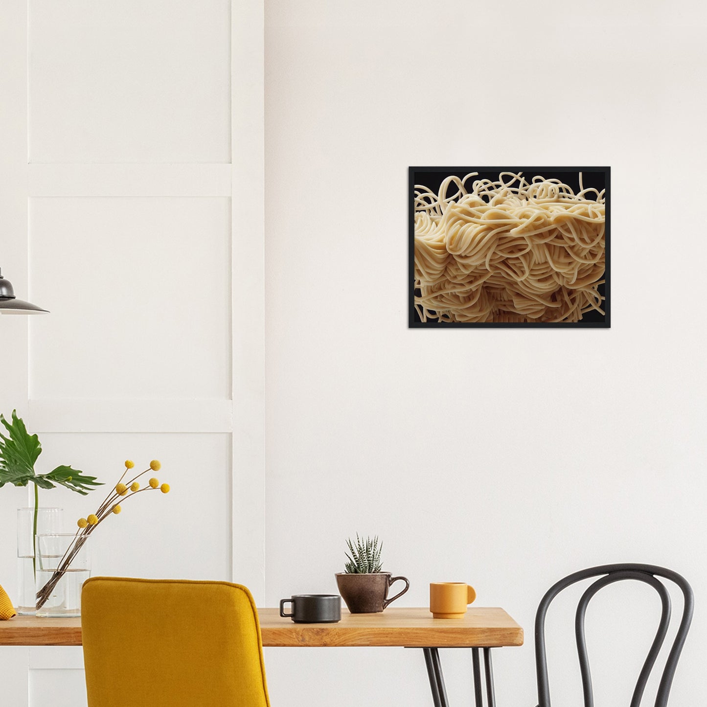 Poster mit Rahmen (Holz) in Museumsqualität - Noodle Knot - Pasta Love - Italien - China - Restaurant - Nudeln - Nudelknoten - Pasta - Teigwaren  - Wandkunst - Kunstdruck - Acryldruck - Kunstwerk - Office Poster - Poster mit Rahmen - Kaffee Tasse - Poster mit Leisten - Bedruckte Tassen - Kunst Marke - Art Brand - Kunstdrucke - Papier: 250g/qm - Künstler: Pixelboys - Office Poster - Poster with frame - Geschenkidee - Atelier Rome - Atelier Bologna - Atelier Milano -