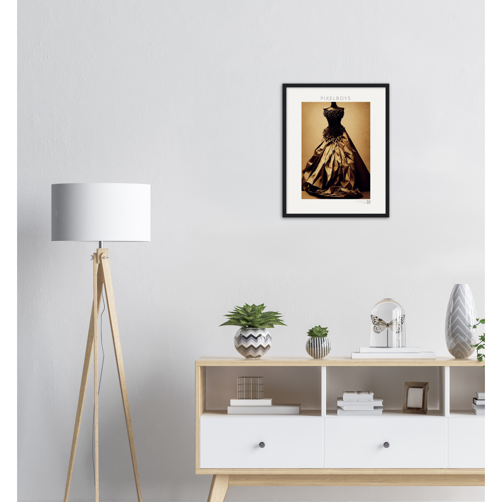 Poster mit Rahmen - Art Du Café - Hot Fashion - No. 2 - "Isabella" - Kaffebohnen Liebe ♡ - Amore ♡ - Pizza Pasta Love - Kaffe Liebe ♡- Künstler: "The Unknown Artist Nb-517" - Kunstdruck - Wandbild - Poster - Pixelboys - Atelier - Mailand - Rom - Neapel - Turin - Palermo - Catania - Florenz - Genua - Bologna - Bari -