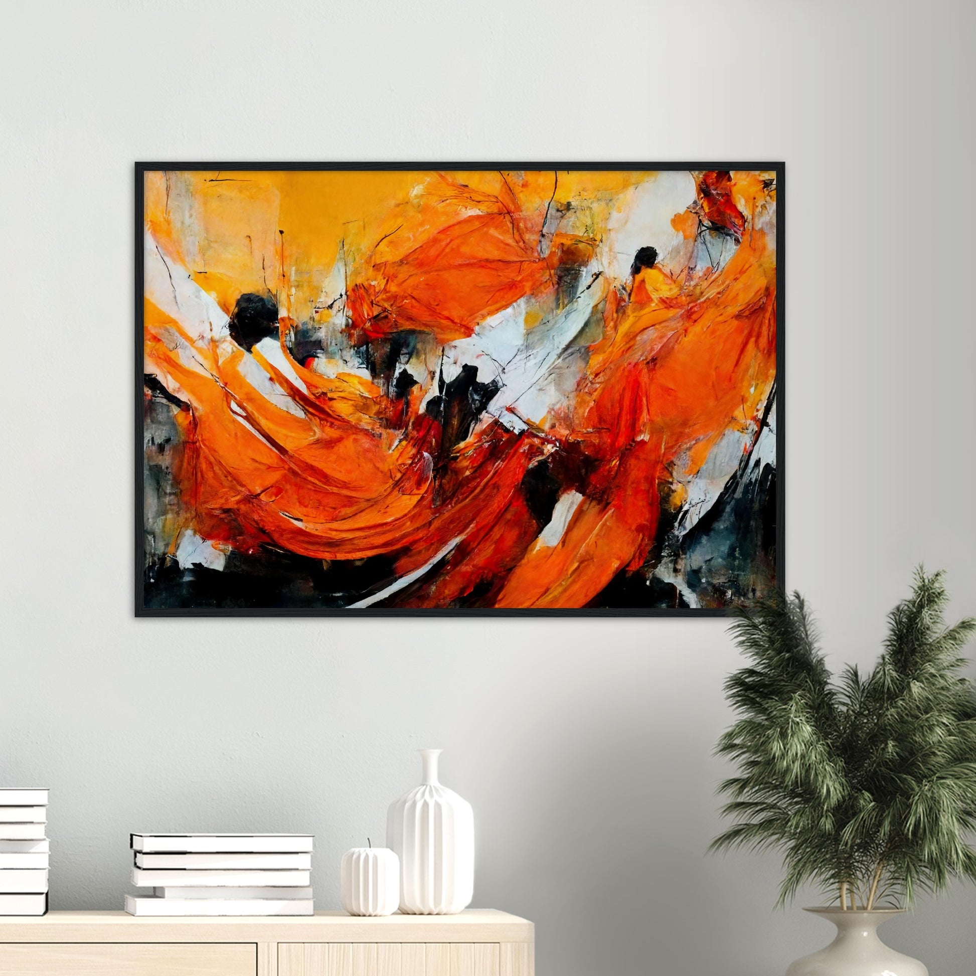 Poster mit Rahmen - „Strolling in Amsterdam“ - Orange Pain - autumn - Ölgemälde - Abstract - Dutch Art - Abstract - Fineart - Herbstsonne - Wandkunst - Holzrahmen - Poster with frame - Abstract Orange - artwork - art brand - printed cup personalized - Holzleisten - pixelboys - Kunstdrucke - wandbilder - wall art - Kunst auf Tassen  - Office Poster - Gastrotassen - Wanddekoration - Fineart  - Colorfull - Dynamic - Acrylkunst - Geschenkidee - Office Poster - Acryldruck - Abstrakte Kunst -