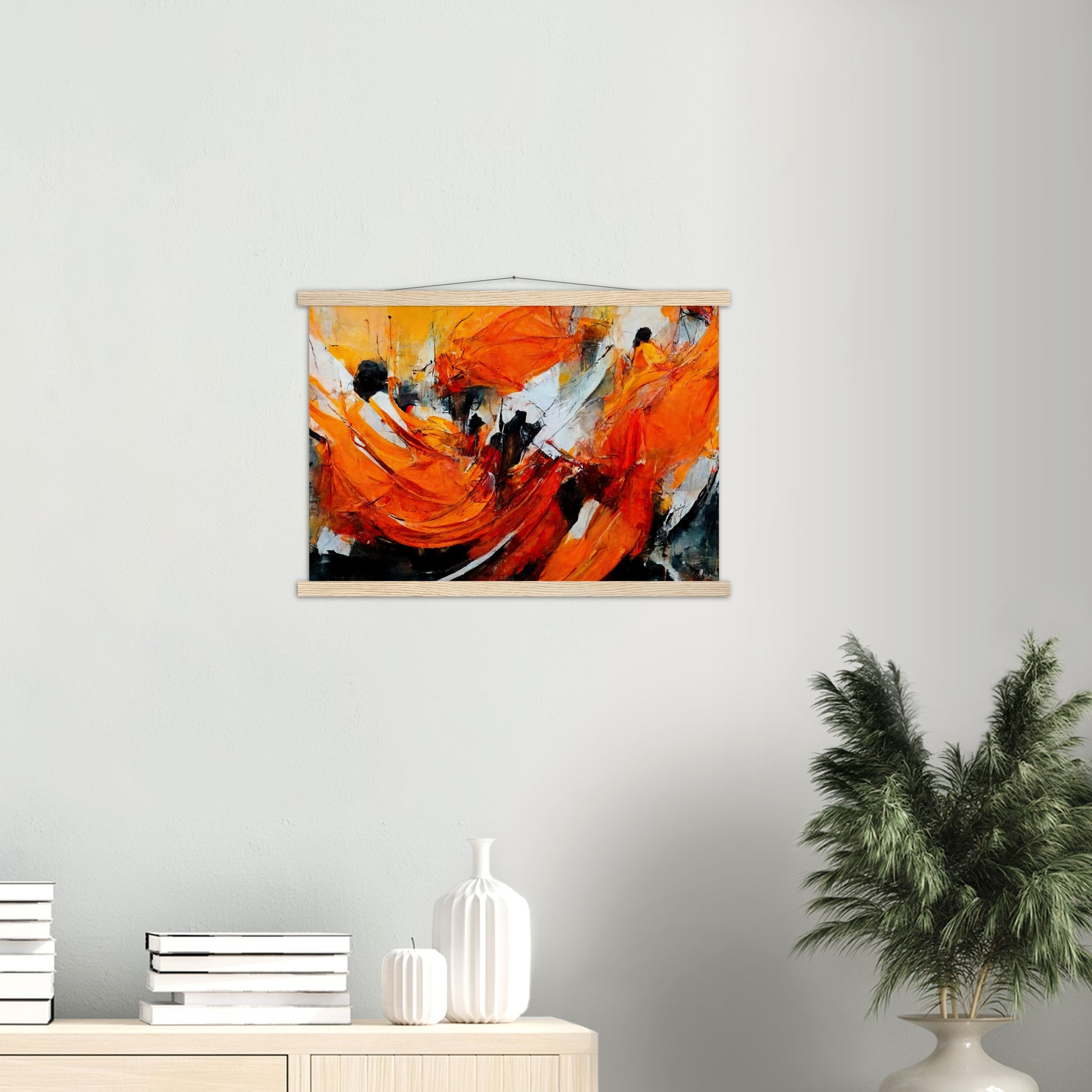 Poster mit Leisten - „Strolling in Amsterdam“ - Orange Pain - autumn - Ölgemälde - Abstract - Dutch Art - Abstract - Fineart - Herbstsonne - Wandkunst - Holzrahmen - Poster with frame - Abstract Orange - artwork - art brand - printed cup personalized - Holzleisten - pixelboys - Kunstdrucke - wandbilder - wall art - Kunst auf Tassen - Office Poster - Gastrotassen - Wanddekoration - Fineart - Posterleisten - Dynamic - Acrylkunst - Geschenkidee - Office Poster - Acryldruck - Abstrakte Kunst -