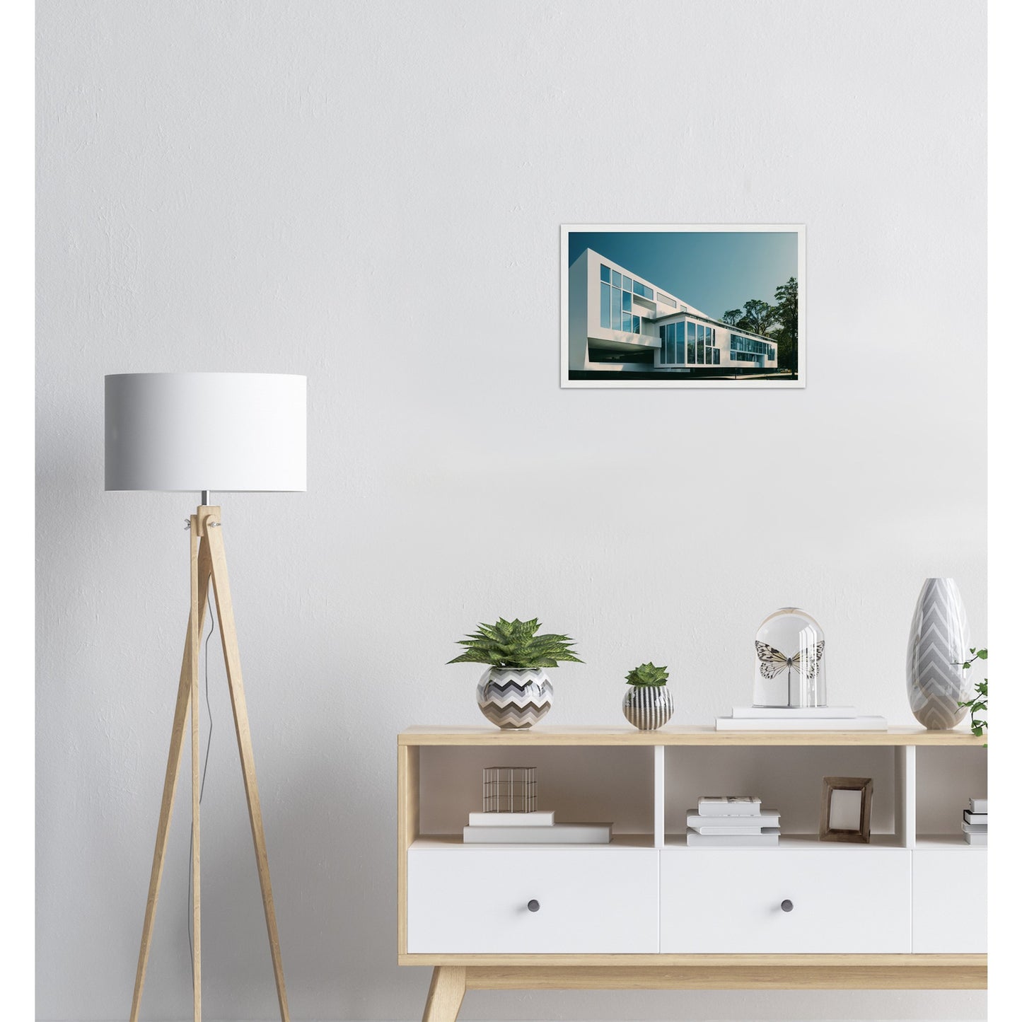 Poster mit Rahmen (Holz) - Museumsqualität - Modern Architecture - Barcelona - Fineart - Wandkunst - Poster with frame - vintage architecture - future architecture spain - home castle - artwork - art brand - printed cup personalized - pixelboys - madrid - Kunstdrucke - wandbilder - wall art - Kunst auf Tassen - Office Poster - Gastrotassen - Wanddekoration - Geschenkidee - Skyline - Barcelona - city Architecture - urbanism -