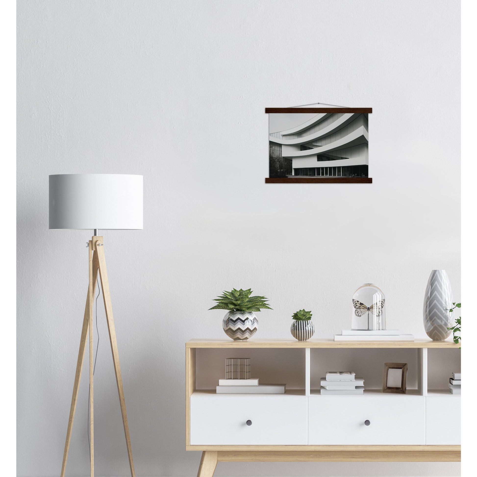 Poster mit Leisten (Holz) - Modern Architecture - Tokyo - Art Design - Fineart - Wandkunst - Poster with frame - vintage architecture - future architecture Japan - home castle - artwork - art brand - printed cup personalized - pixelboys - japan - Kunstdrucke - wandbilder - wall art - Kunst auf Tassen - Office Poster - Gastrotassen - Wanddekoration - Geschenkidee - Skyline - Tokio - city Architecture - urbanism - Geschenkidee - 東京 Tōkyō