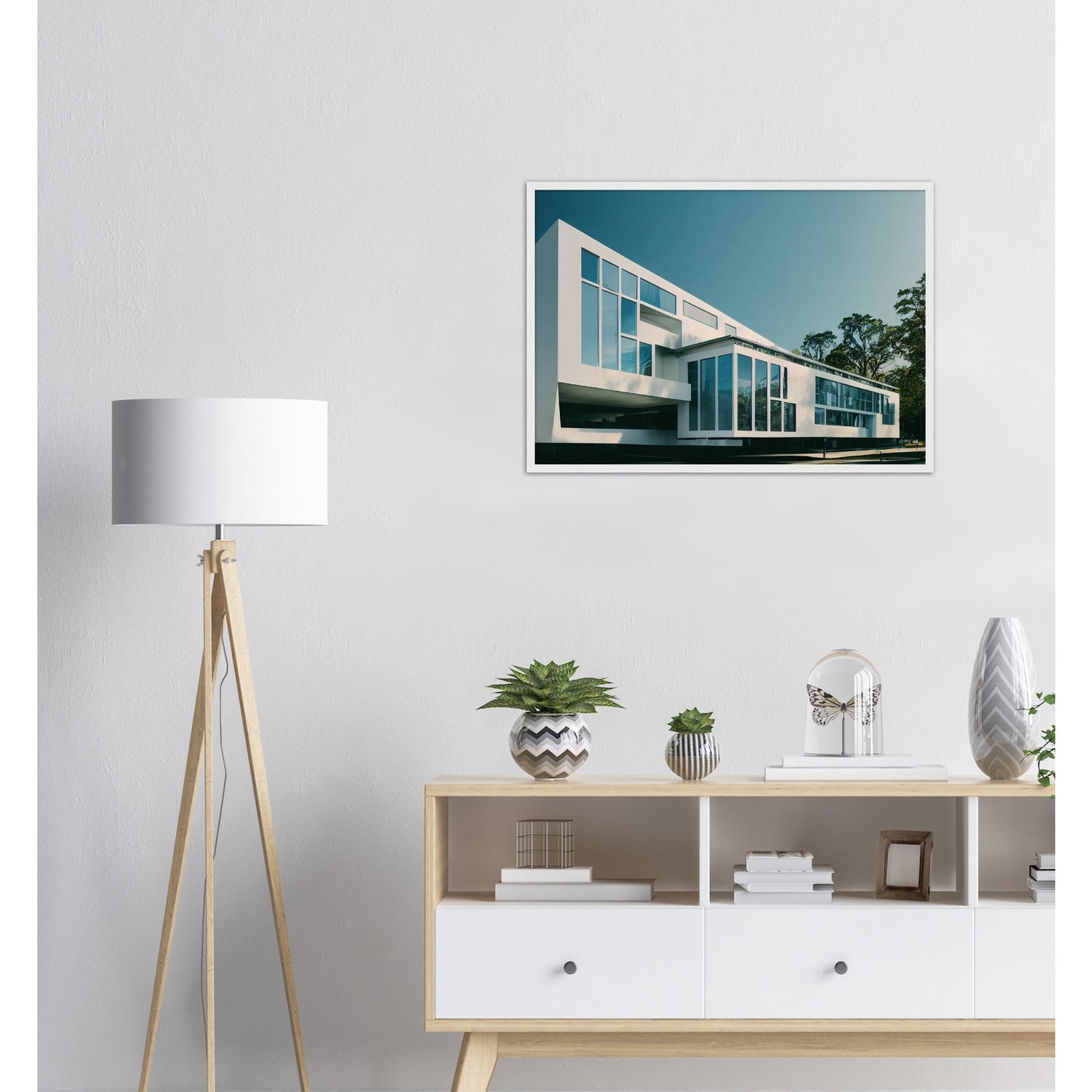 Poster mit Rahmen (Holz) - Museumsqualität - Modern Architecture - Barcelona - Fineart - Wandkunst - Poster with frame - vintage architecture - future architecture spain - home castle - artwork - art brand - printed cup personalized - pixelboys - madrid - Kunstdrucke - wandbilder - wall art - Kunst auf Tassen - Office Poster - Gastrotassen - Wanddekoration - Geschenkidee - Skyline - Barcelona - city Architecture - urbanism -