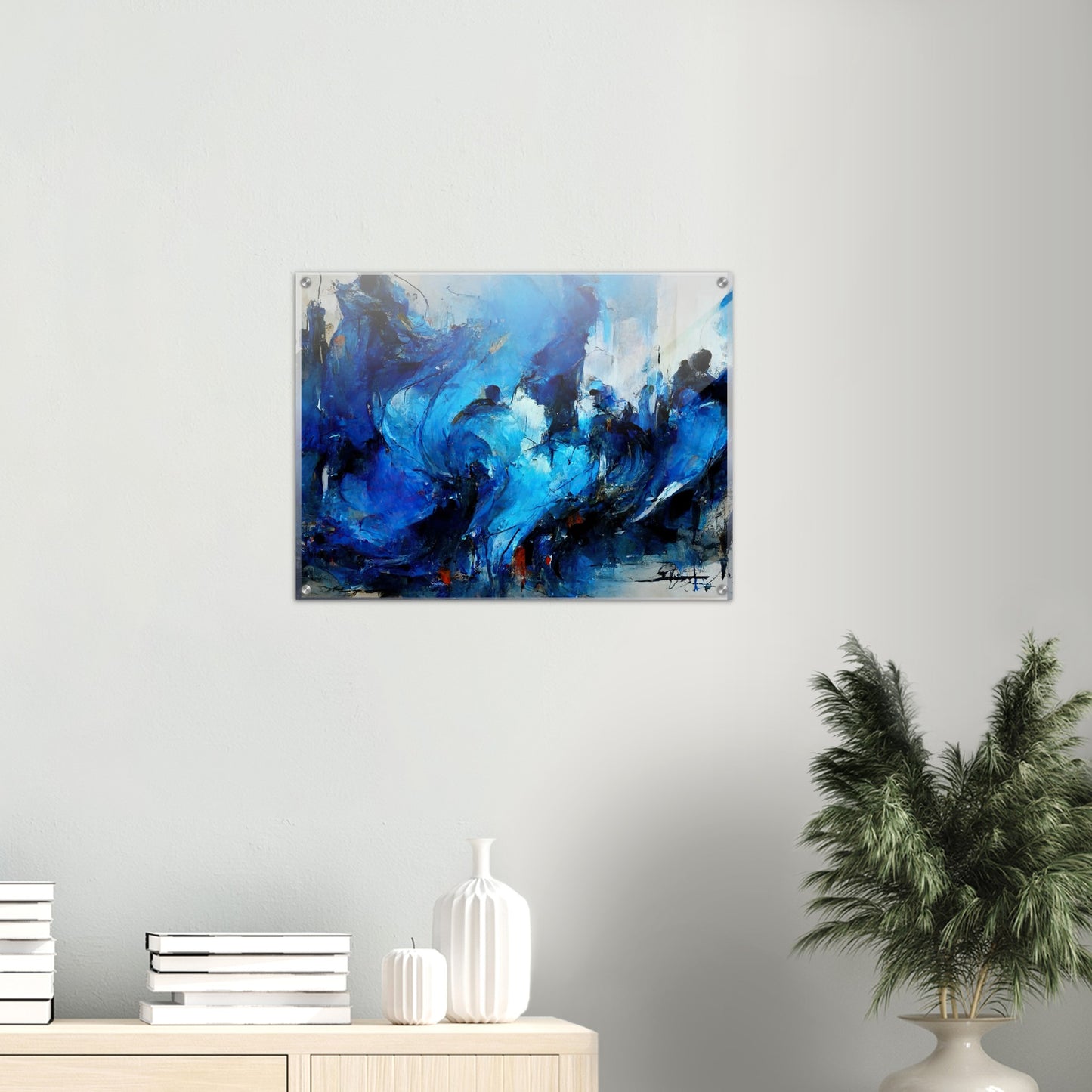 Acrylbild auf Glas in Museumsqualität - Blue Revolution - Art of Cubism - Fineart - Peace - Wandkunst - Mankind - Poster with frame - Abstract Blue Kollektion - artwork - art brand - printed cup personalized - pixelboys - Kunstdrucke - wandbilder - wall art - Kunst auf Tassen - vintage art - Office Poster - Gastrotassen - Wanddekoration - Geschenkidee  - political peace - freedom - uno - Geschenkidee - Acrylkunst - blauhelme - Geschenkidee - Office Poster - Acryldruck -