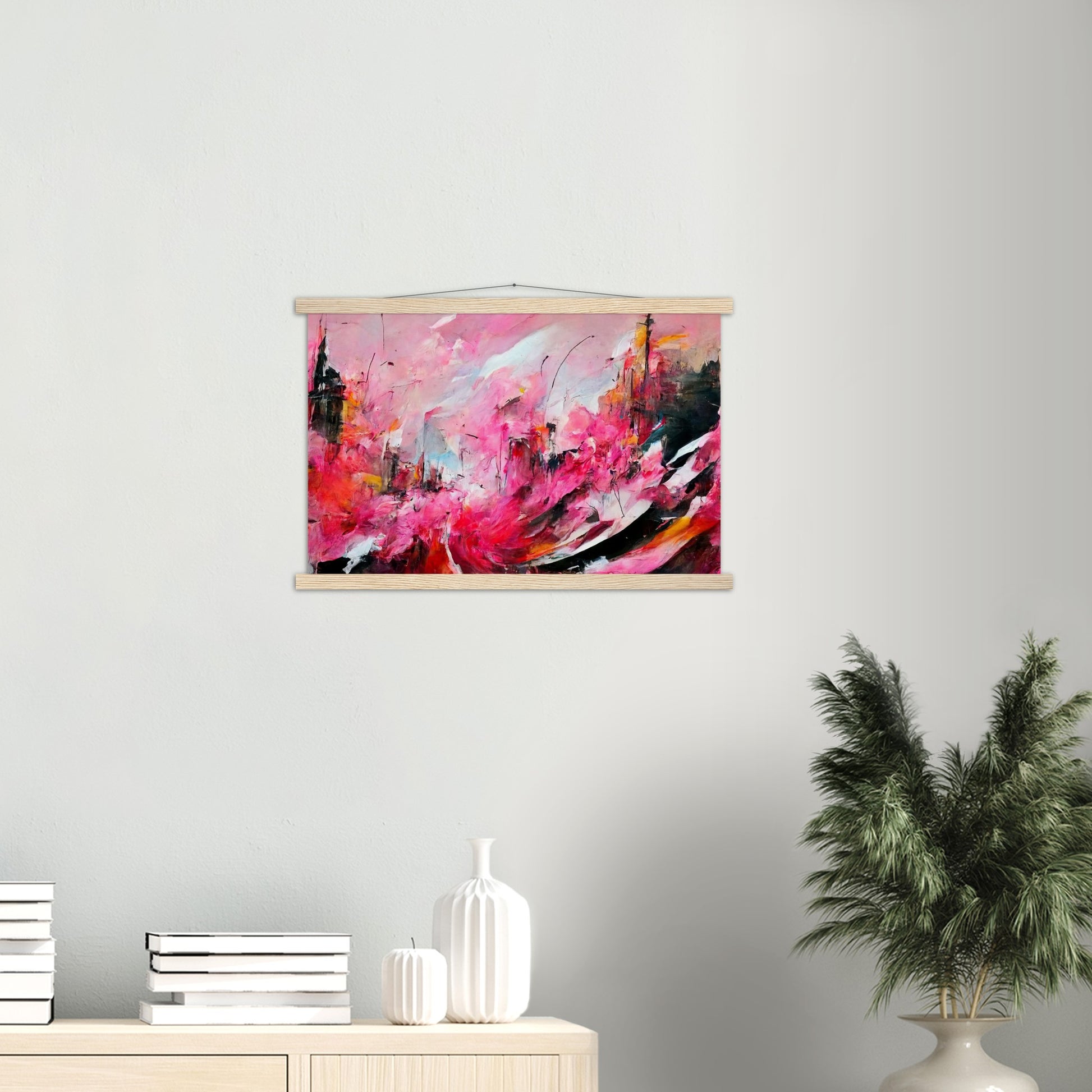 Poster mit Leisten (Holz) in Museumsqualität - Spring in Saint-Rémy - France - Frühling - France - de-Provence - Ölgemälde - Abstract -  Art de France - Posterleisten - Fineart - Posterrahmen  - Wandkunst - Holzrahmen - Poster with frame - Abstract Pink - artwork - art brand - printed cup personalized - Holzleisten - pixelboys - Kunstdrucke - wandbilder - wall art - Kunst auf Tassen  - Office Poster - Gastrotassen - Wanddekoration - Acrylkunst - Geschenkidee - Office Poster - Acryldruck - Abstrakte Kunst -