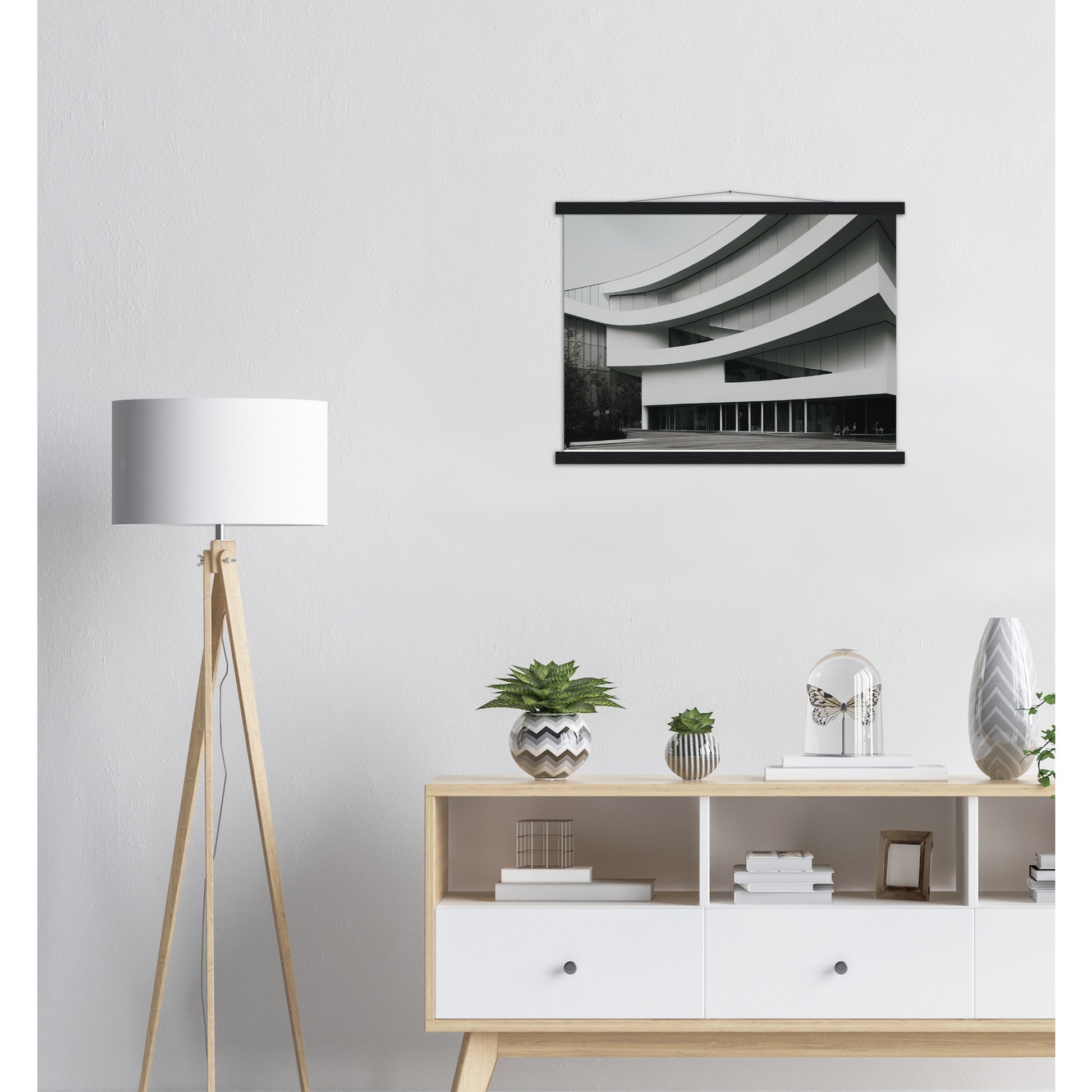 Poster mit Leisten (Holz) - Modern Architecture - Tokyo - Art Design - Fineart - Wandkunst - Poster with frame - vintage architecture - future architecture Japan - home castle - artwork - art brand - printed cup personalized - pixelboys - japan - Kunstdrucke - wandbilder - wall art - Kunst auf Tassen - Office Poster - Gastrotassen - Wanddekoration - Geschenkidee - Skyline - Tokio - city Architecture - urbanism - Geschenkidee - 東京 Tōkyō