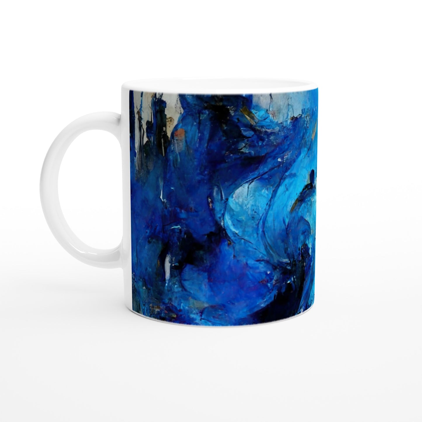 Sammeltasse (bedruckt) in Museumsqualität - Blue Revolution - Art of Cubism - Fineart - Peace - Wandkunst - Mankind - Poster with frame - Abstract Blue Kollektion - artwork - art brand - printed cup personalized - pixelboys - Kunstdrucke - wandbilder - wall art - Kunst auf Tassen - vintage art - Office Poster - Gastrotassen - Wanddekoration - Geschenkidee  - political peace - freedom - uno - Geschenkidee - Acrylkunst - blauhelme - Geschenkidee - Office Poster - Acryldruck -