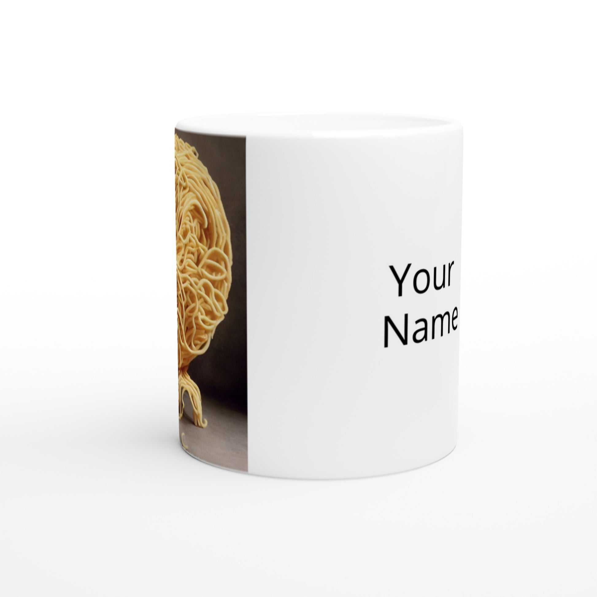 Personalisierte Tasse- Pastarized "The Shaping" - No.2 - Italy - Bedruckte Tasse - Fine Art - Kunst auf Tassen - Personalized gifts -  Art Brand - Pixelboys - Kunstdruck - Künstler: John Grayst & Pixelboys -  Pasta Liebe - Nudeln - Face - Art with Noodles - Fineart Cup - Geschenkidee - Pasta Art - Tee Tasse - Poster with wood frame -