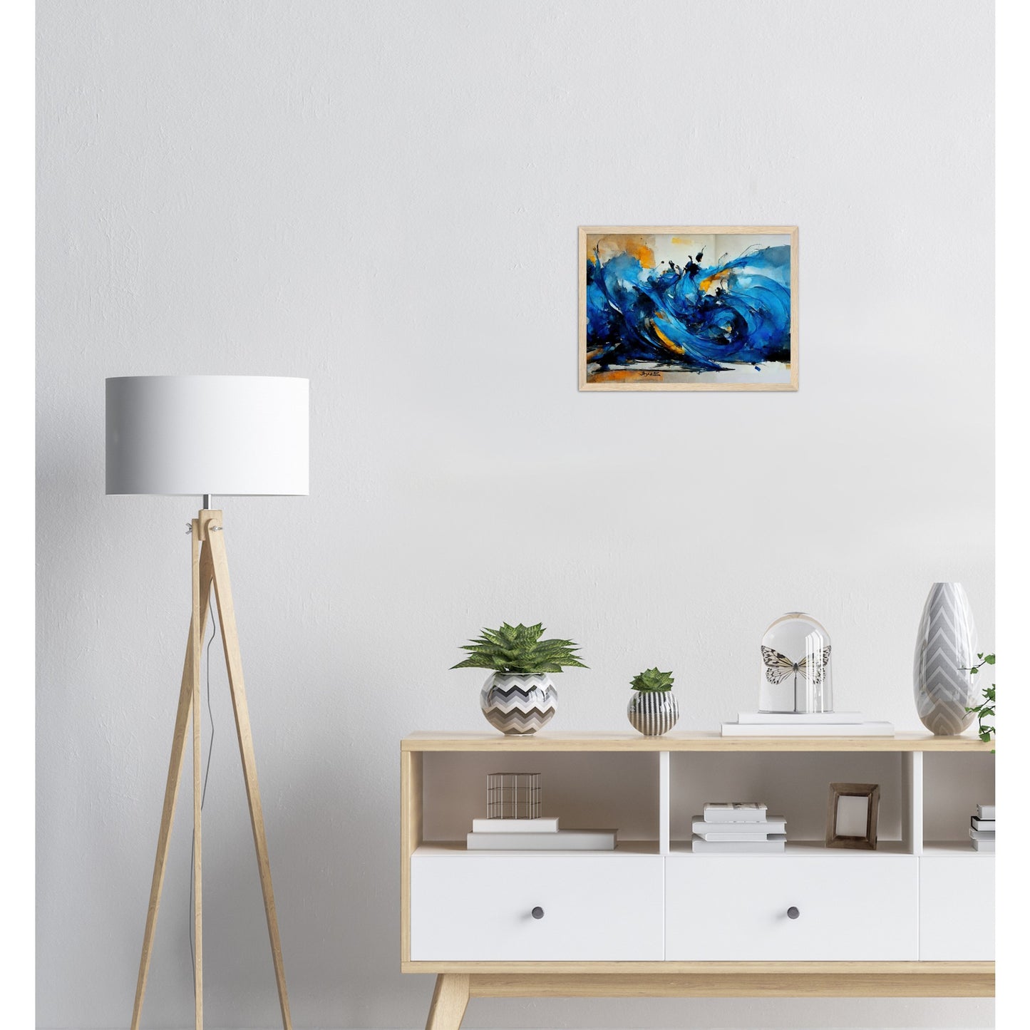 Poster mit Rahmen (Holz) in Museumsqualität - Dancing Dervish - Art of Islam - Fineart - Dancing - Wandkunst - Poster with frame - Abstract Blue Kollektion - artwork - art brand - printed cup personalized - pixelboys - Kunstdrucke - wandbilder - wall art - Kunst auf Tassen - vintage art - Office Poster - Gastrotassen - Wanddekoration - Geschenkidee  - Sufis Dance - Derwisch - Sufismus - Geschenkidee - Acrylkunst - Weisheit - Geschenkidee - Office Poster - Acryldruck -