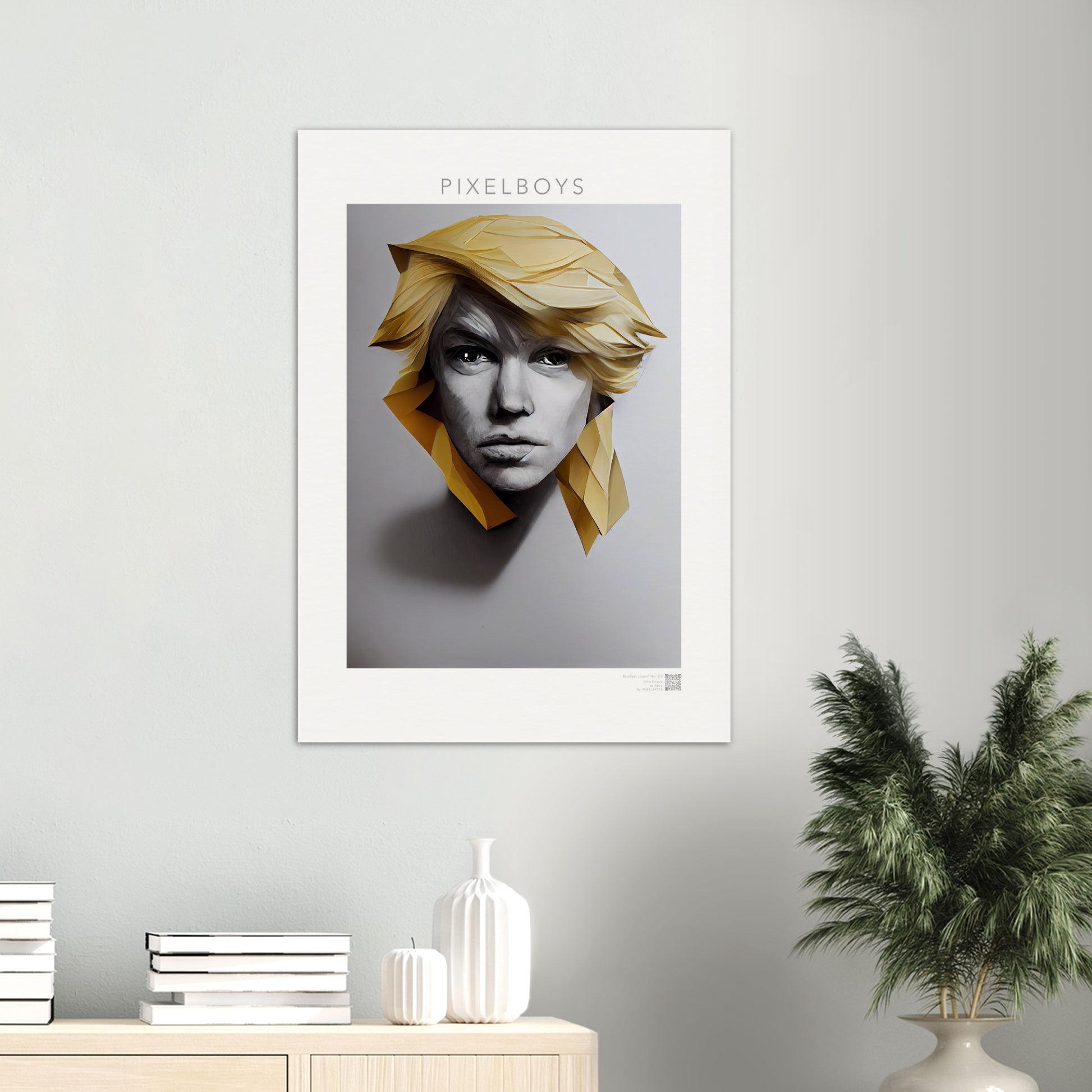 Poster in Museumsqualität - Brothers "Leon" - No.3  - vintage art - Art of Brother - Fineart - Drillinge - Wandkunst - Poster with frame - Bruder Kollektion - artwork - art brand - printed cup personalized - pixelboys - Kunstdrucke - wandbilder - wall art - Kunst auf Tassen - Office Poster - Gastrotassen - Wanddekoration - Geschenkidee  - blonde brüder - big - brother - family - Geschenkidee - Acrylkunst - triplets - Geschenkidee - Office Poster - Acryldruck -